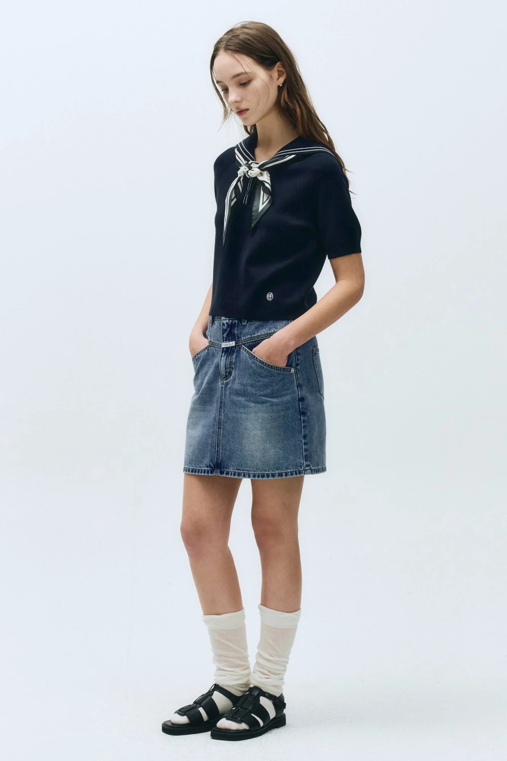 W Marine Sailor Knit Navy