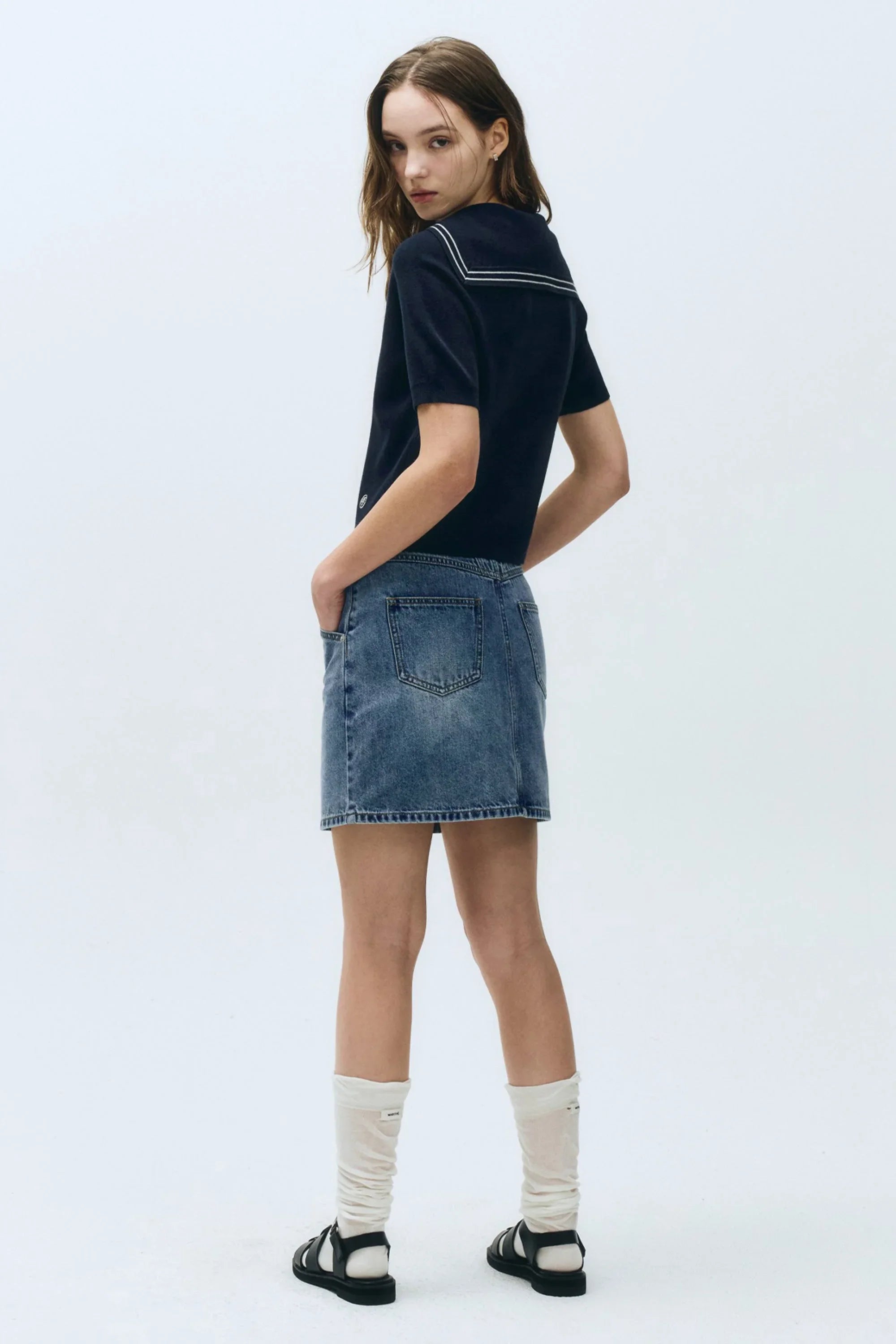 W Marine Sailor Knit Navy