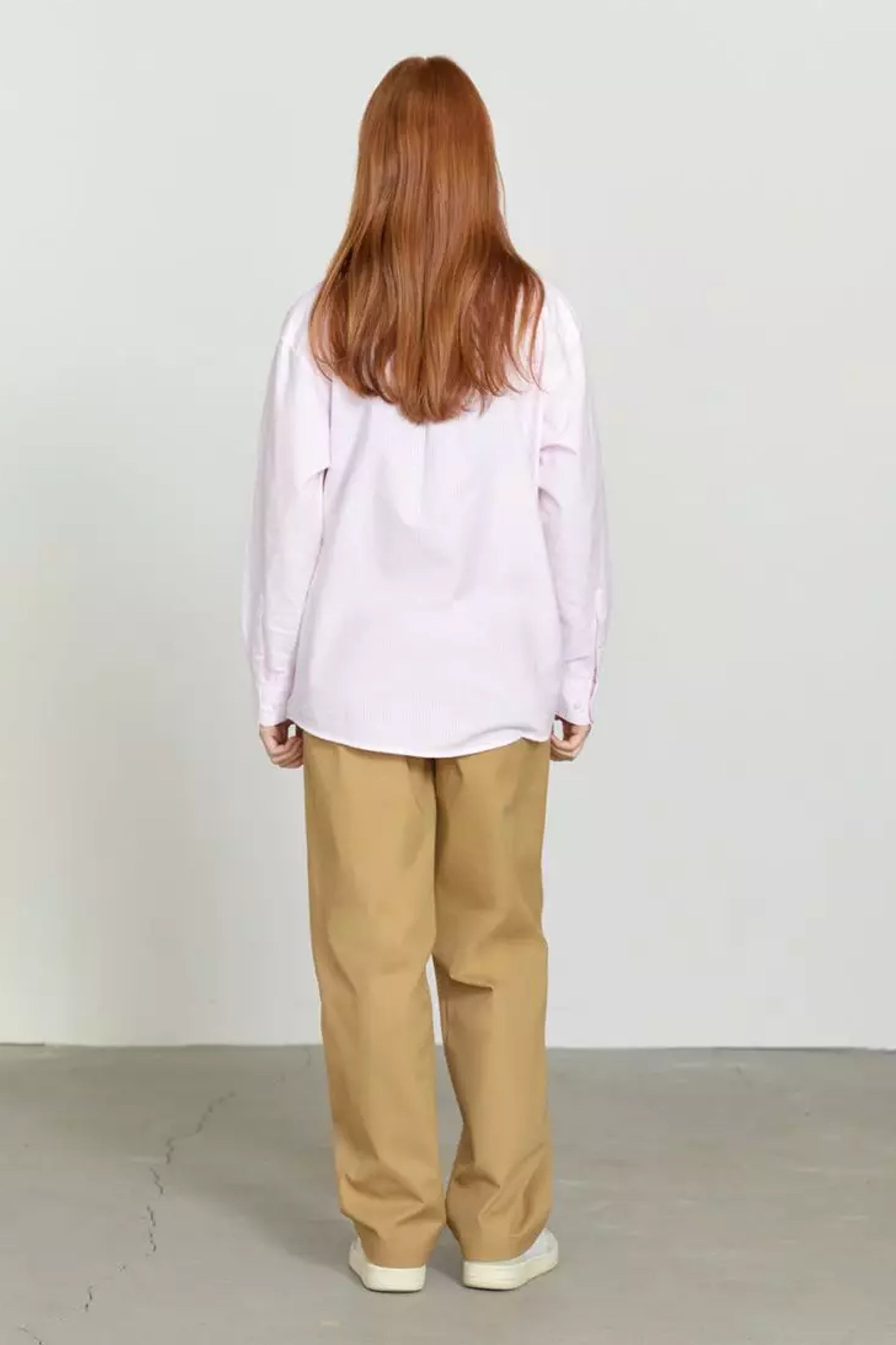 Embroidery Oxford Shirt Pink