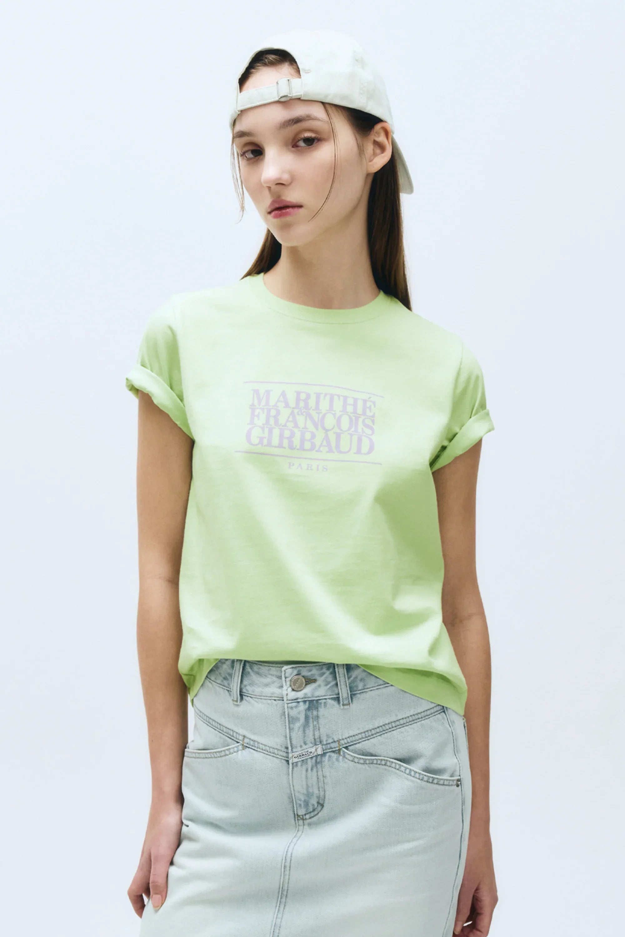 W Classic Logo Tee Light Green