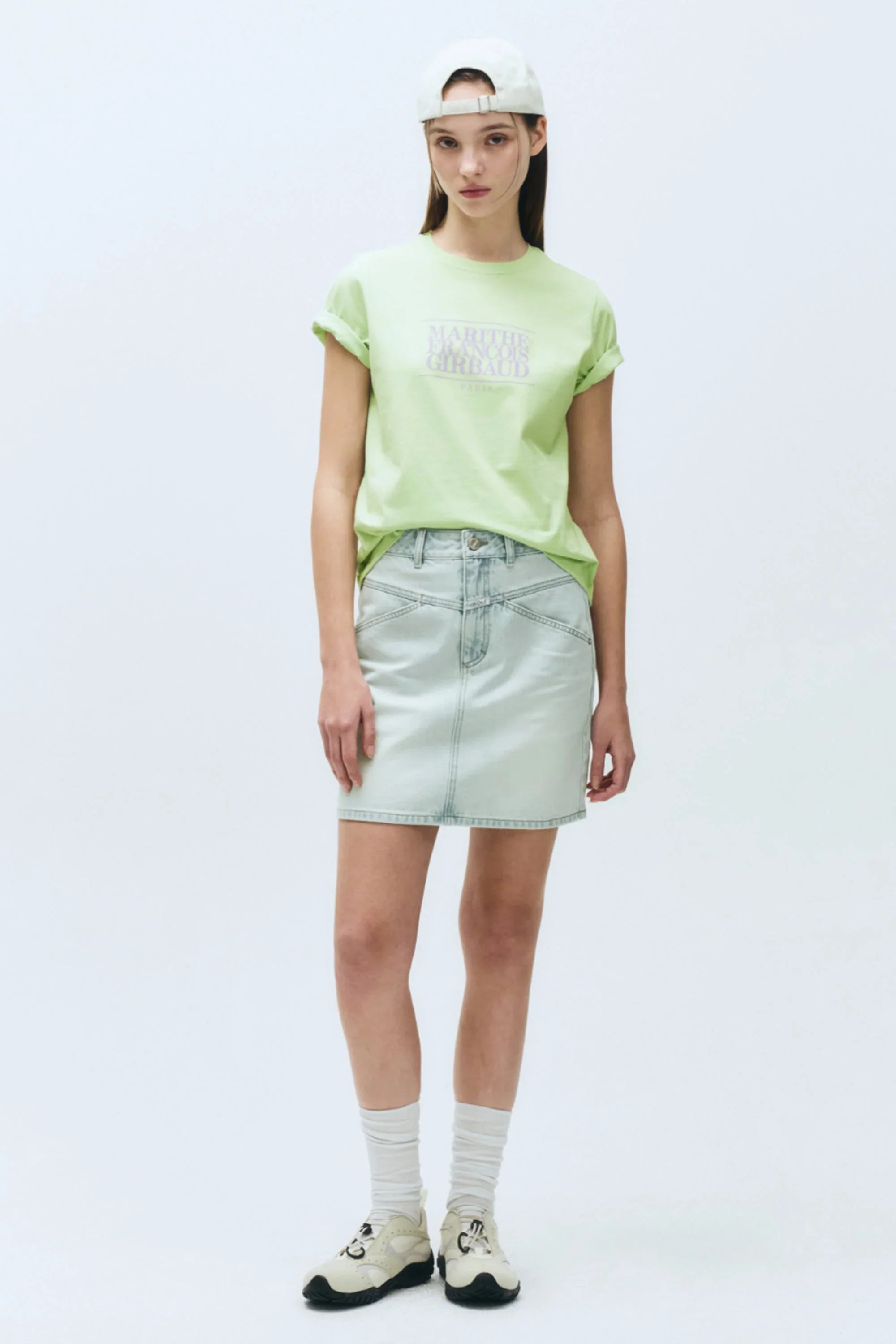 W Classic Logo Tee Light Green