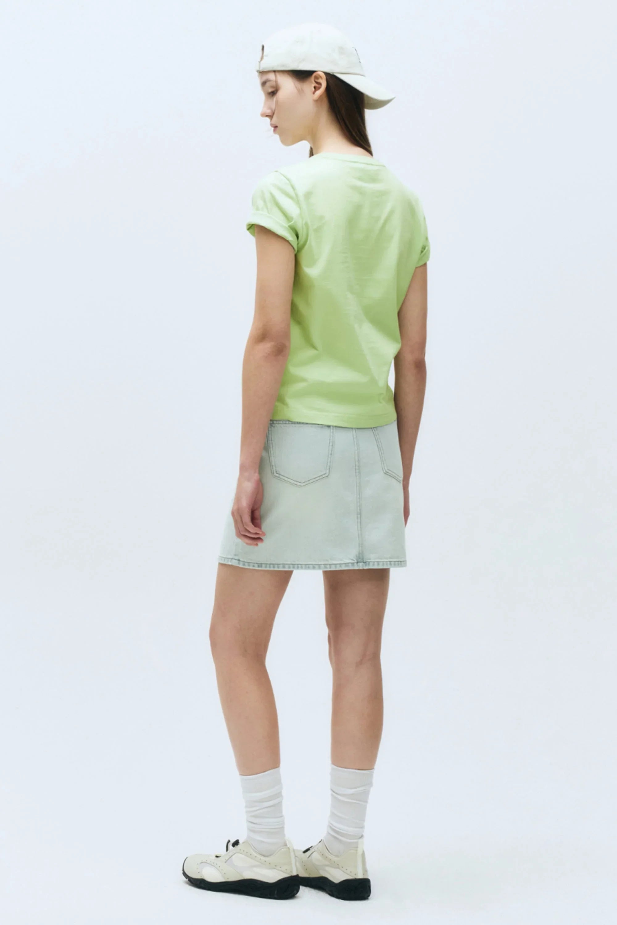 W Classic Logo Tee Light Green