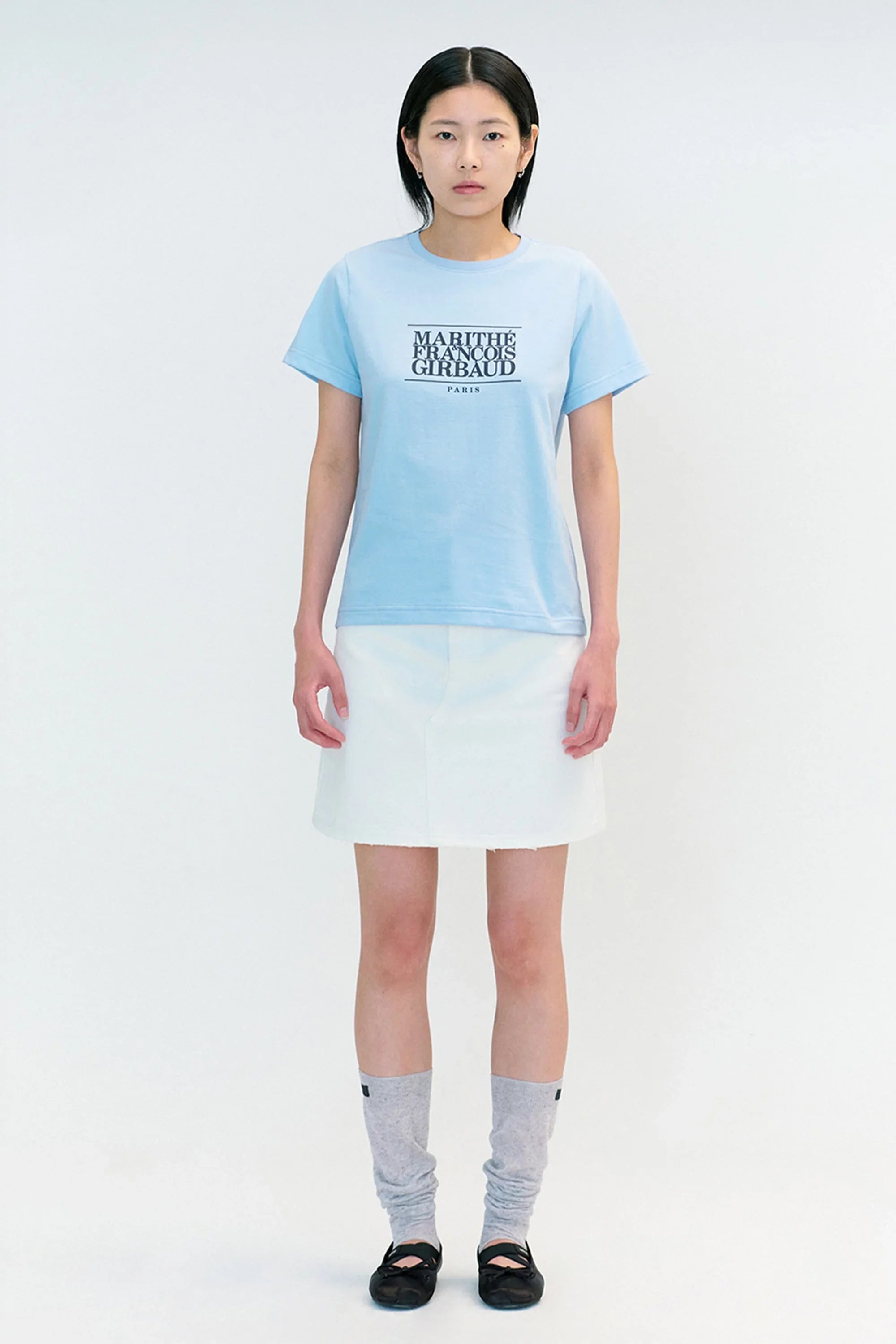 W Classic Logo Tee Sky Blue