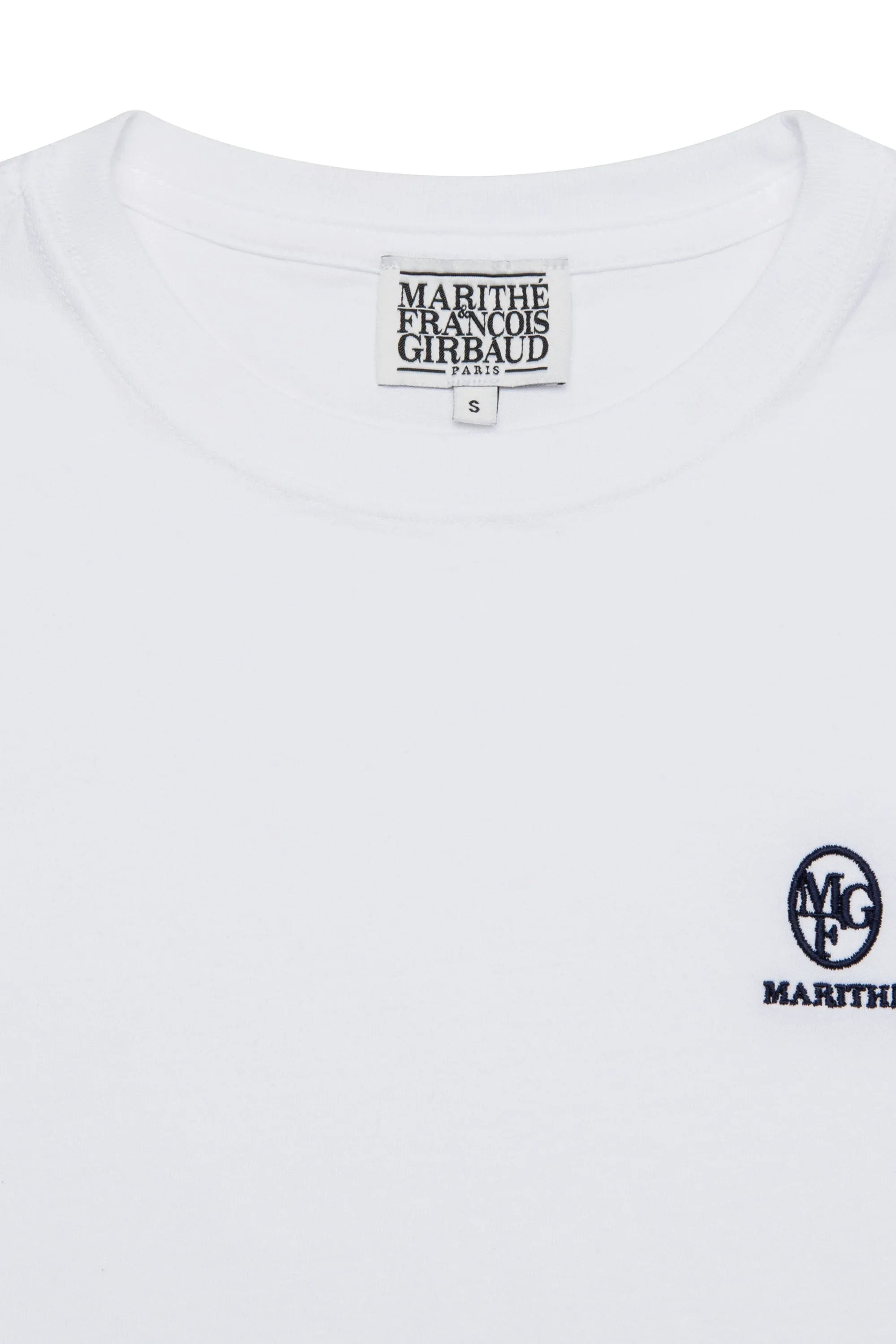 W Embroidery Logo Tee White