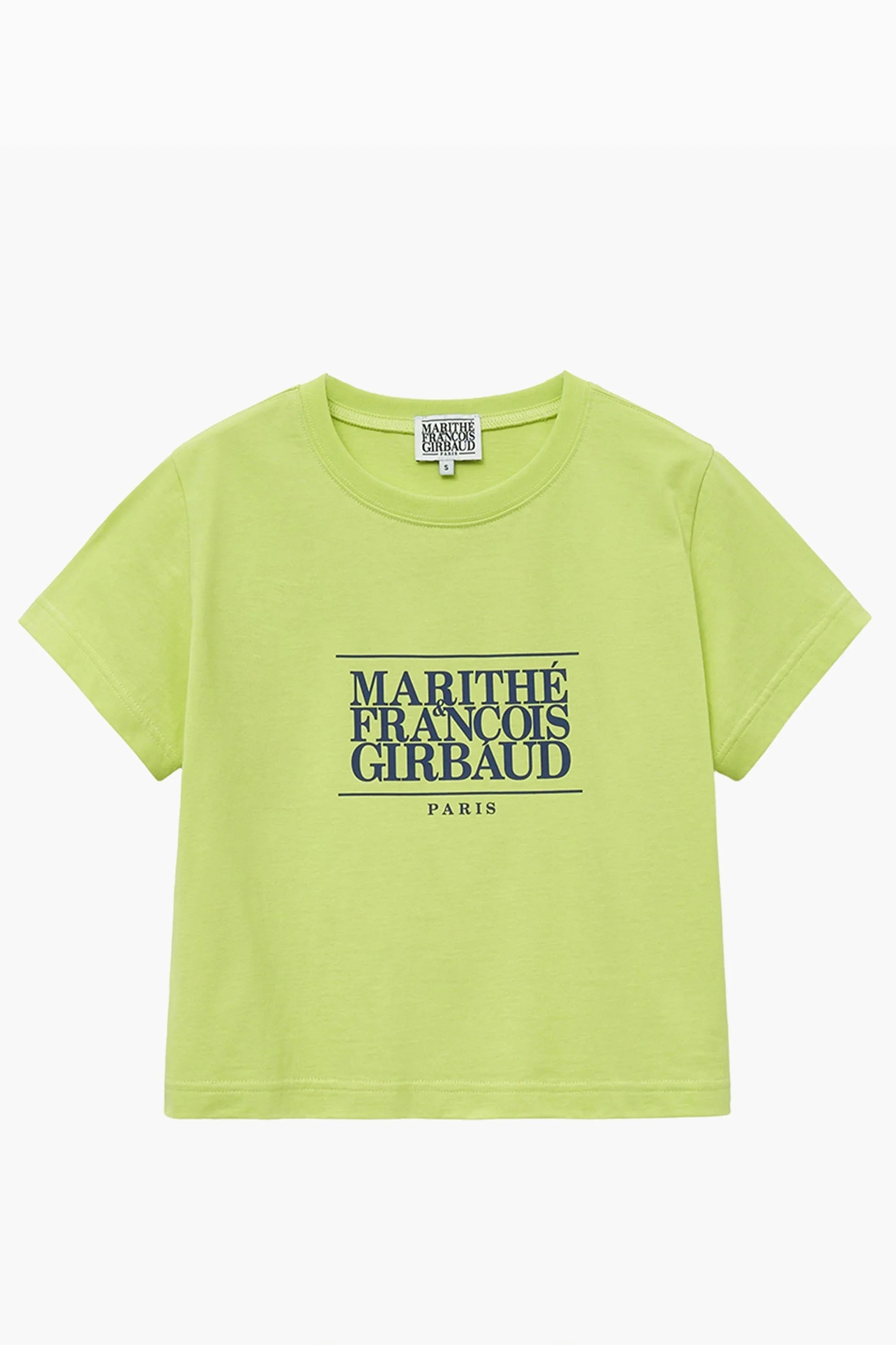 W Classic Logo Crop Tee Light Olive