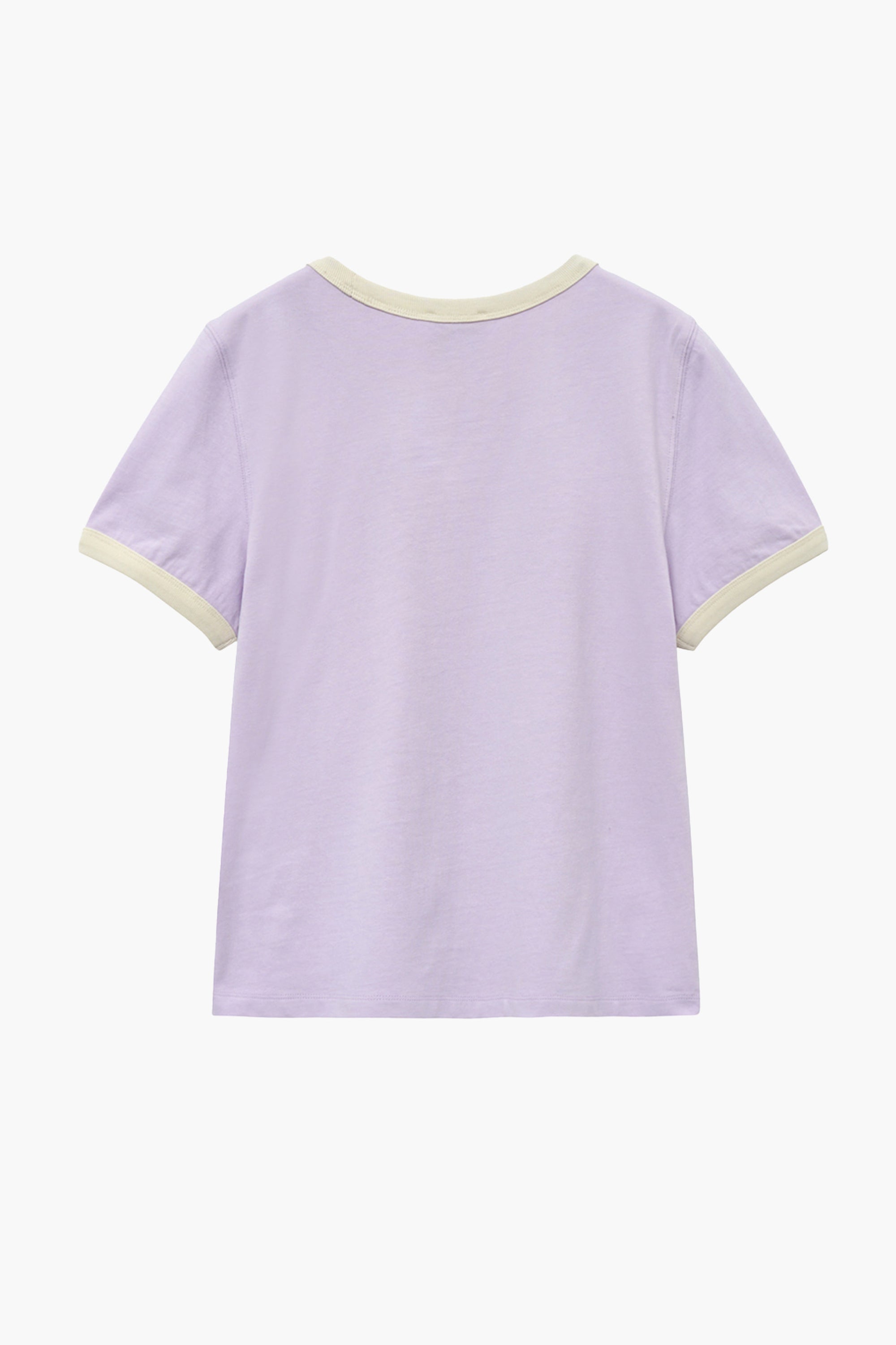 W Classic Logo Ringer Tee Light Purple