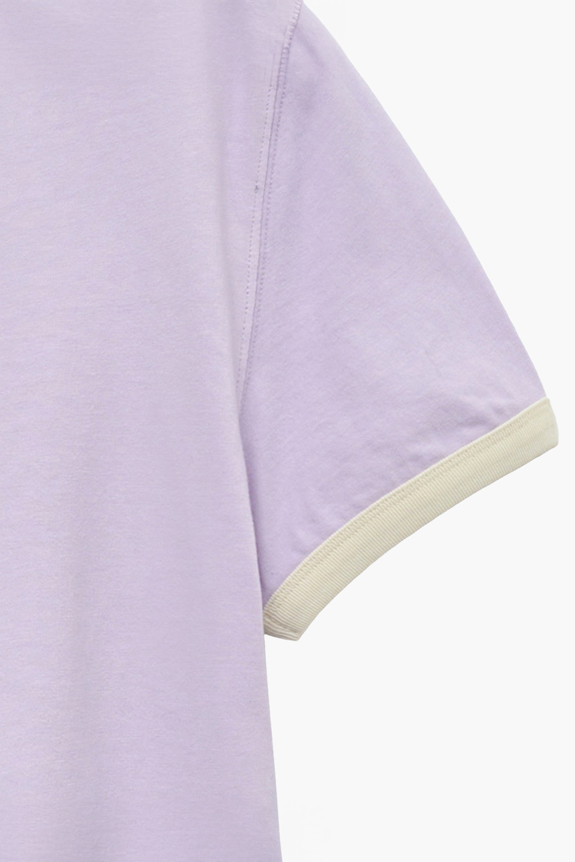 W Classic Logo Ringer Tee Light Purple