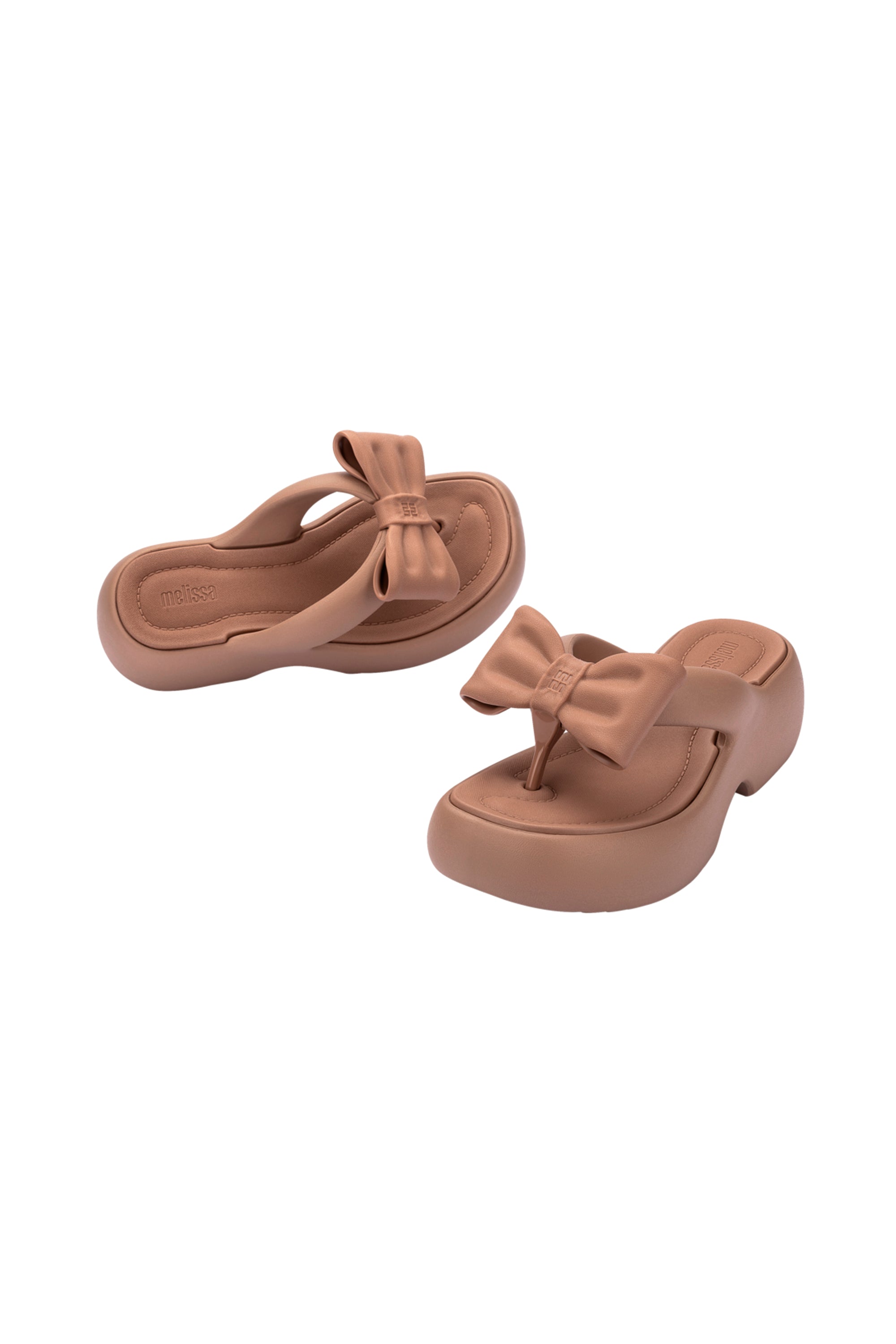MELISSA FREE FUZZY PLATFORM BOW AD รองเท้าส้นสูง