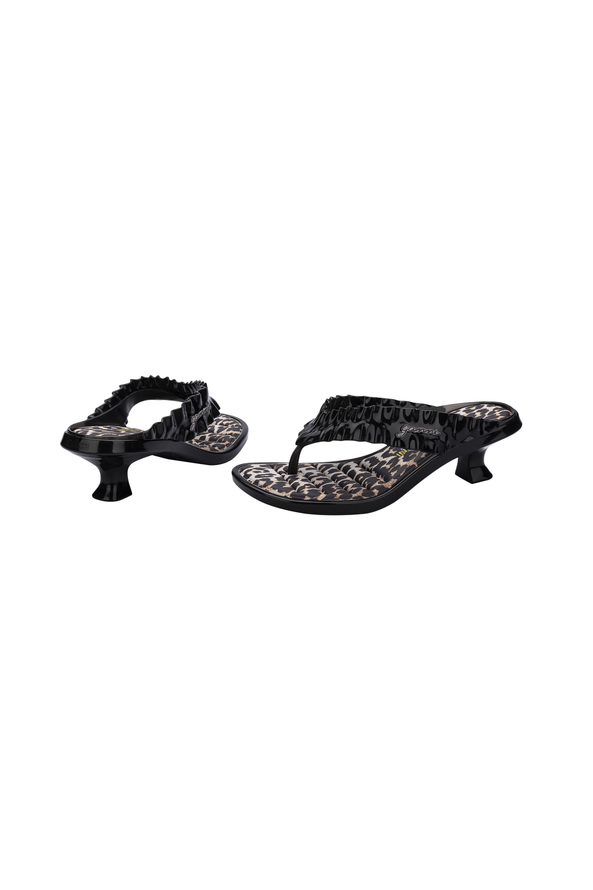 MELISSA THONG KITTEN HEEL + GANNI AD รองเท้าส้นสูง