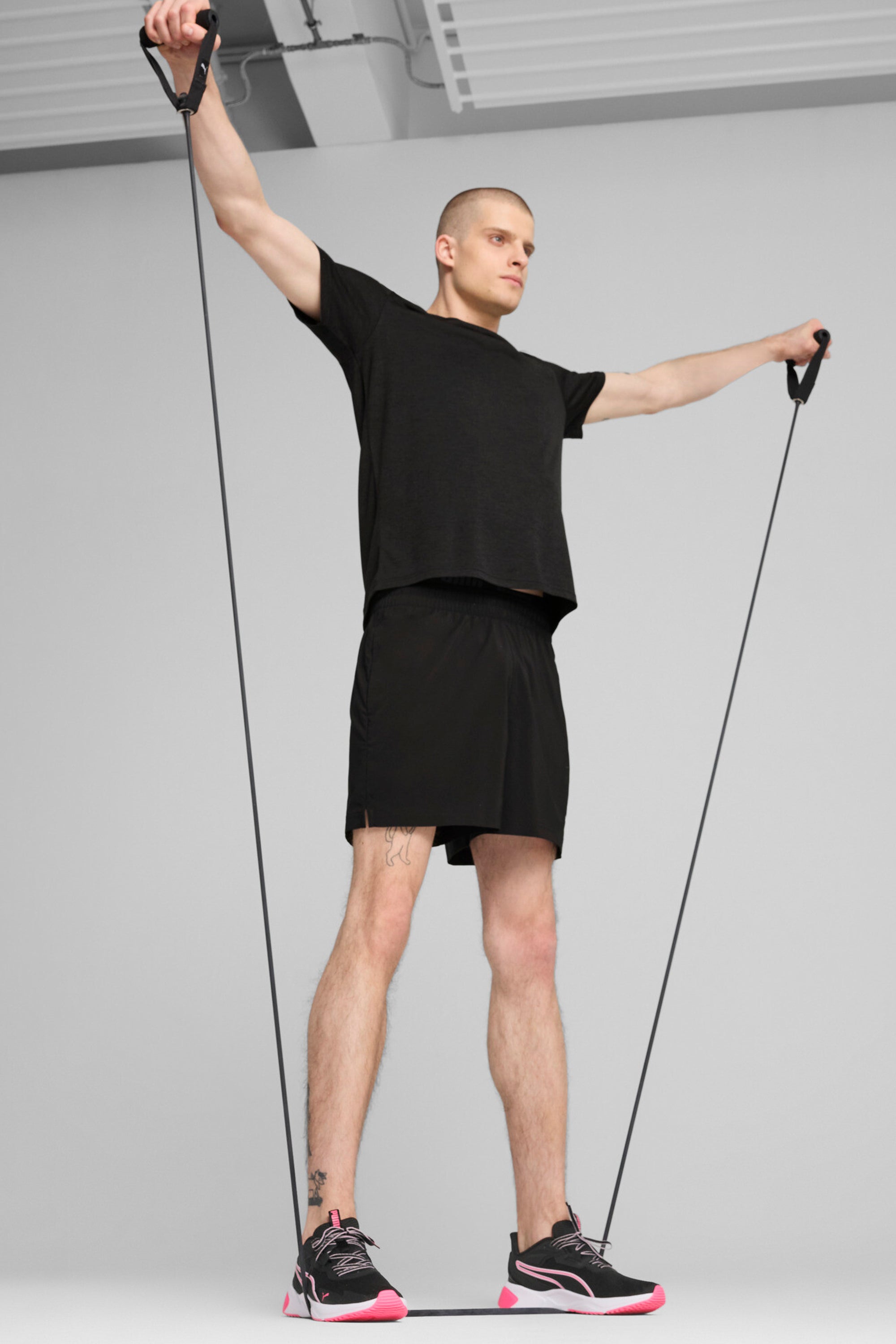 ESSENTIALS HEATHER CAT Tee