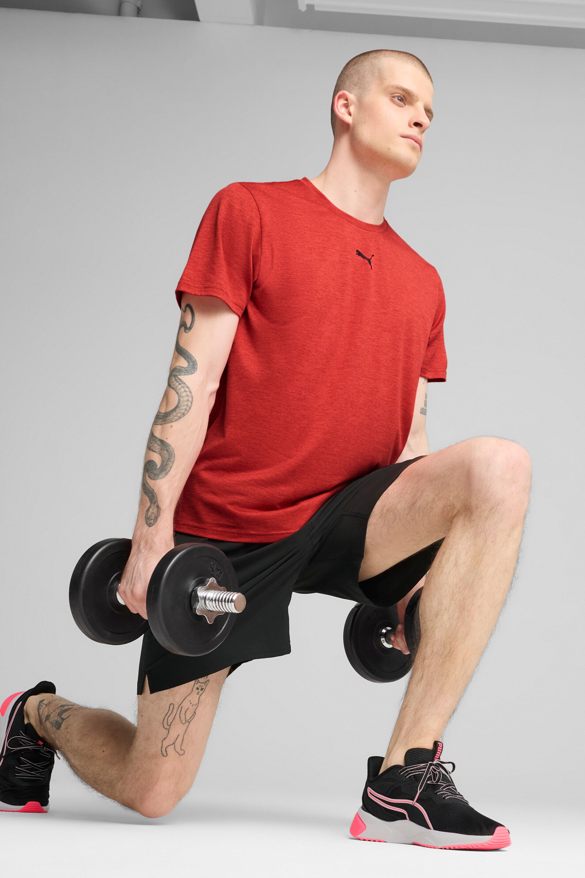 ESSENTIALS HEATHER CAT Tee