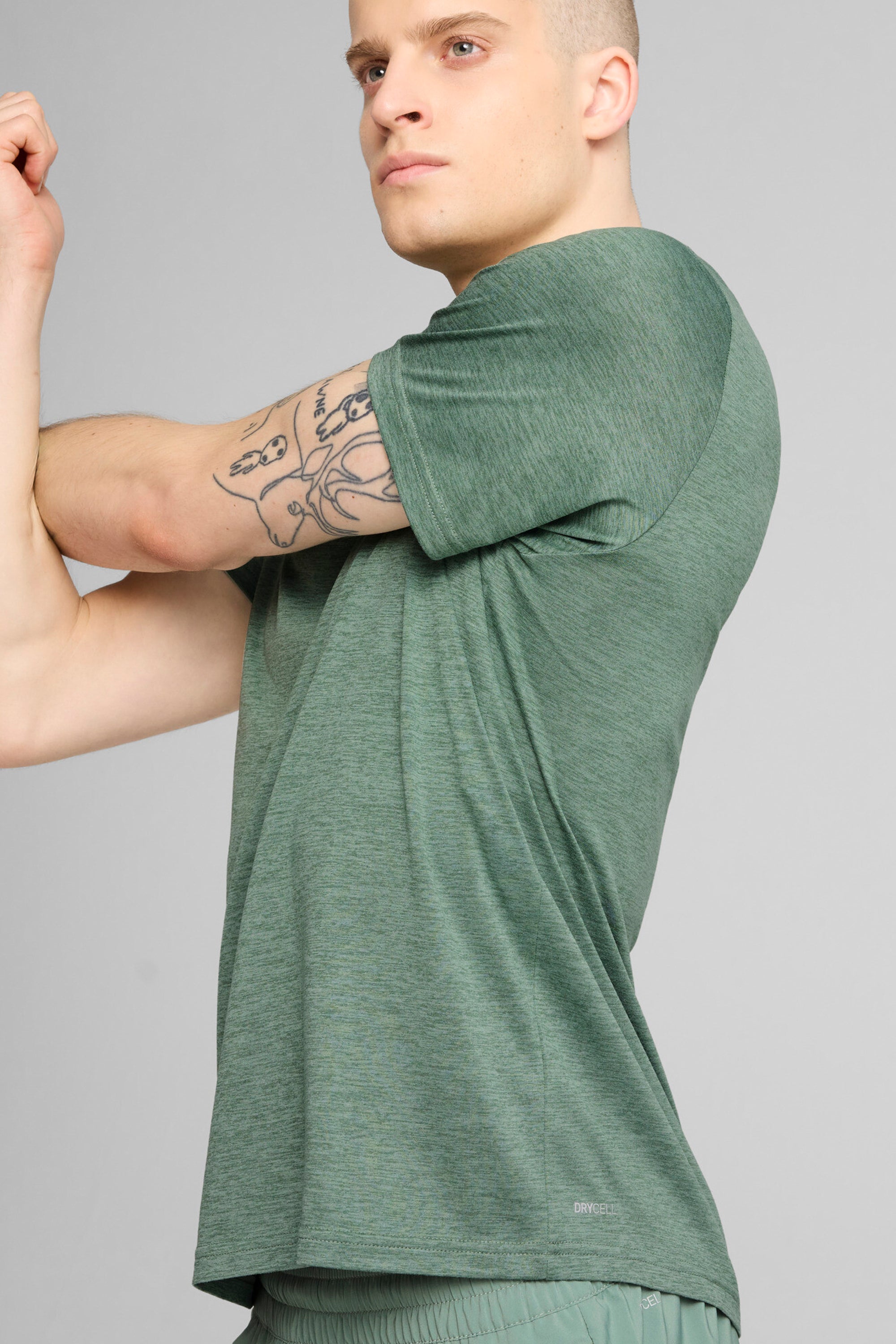 ESSENTIALS HEATHER CAT Tee