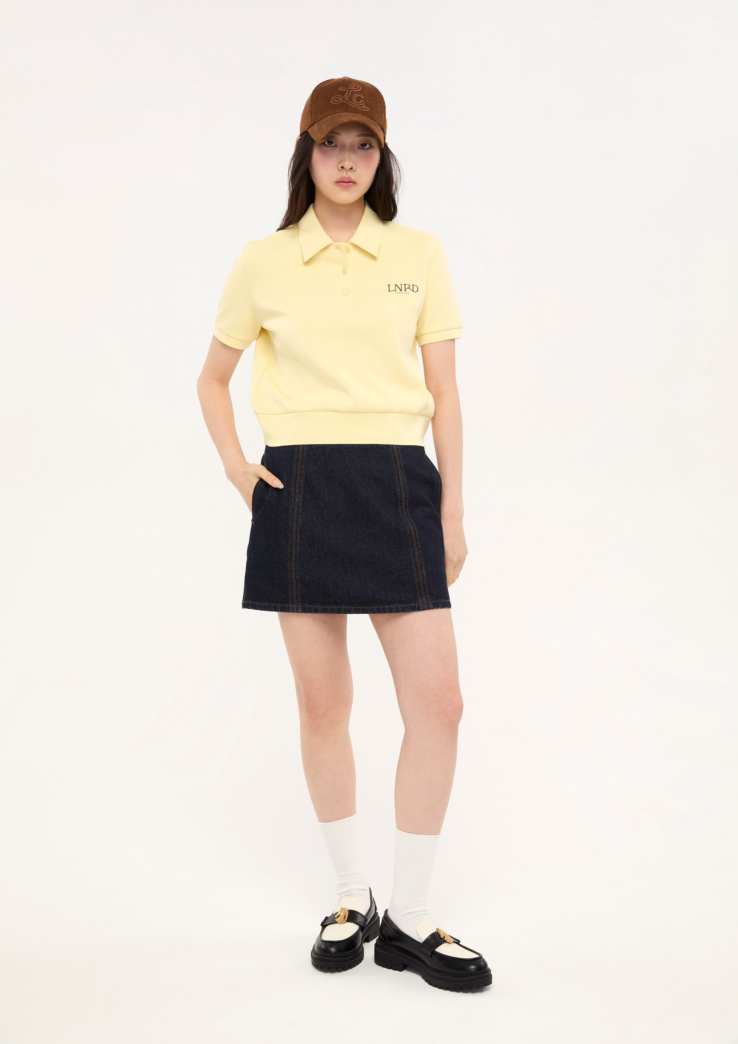 เสื้อโปโลแขนสั้นปักโลโก้ คอลเลกชัน LNRD Signature