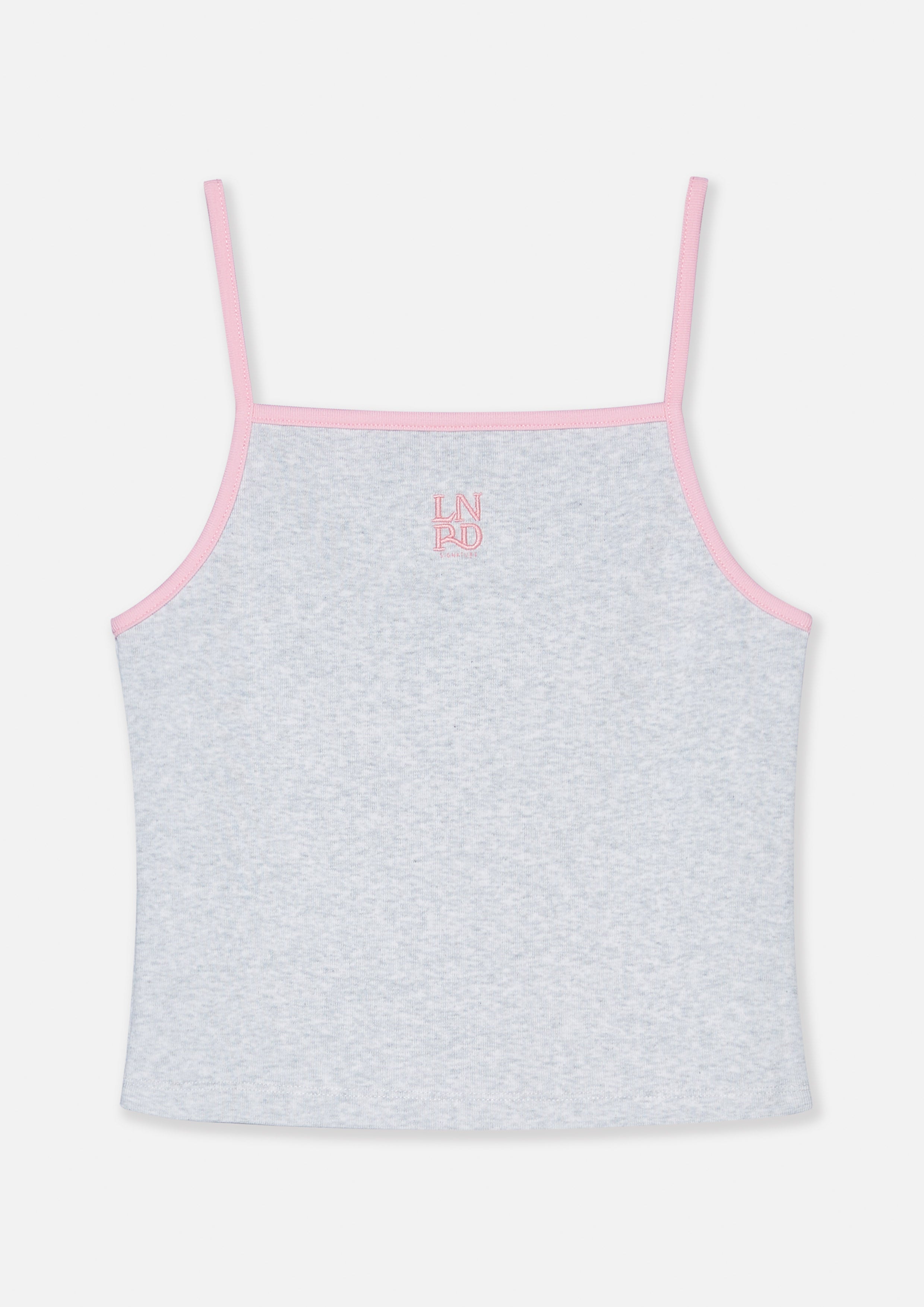 Cami Strap Logo Top Signature Light Grey
