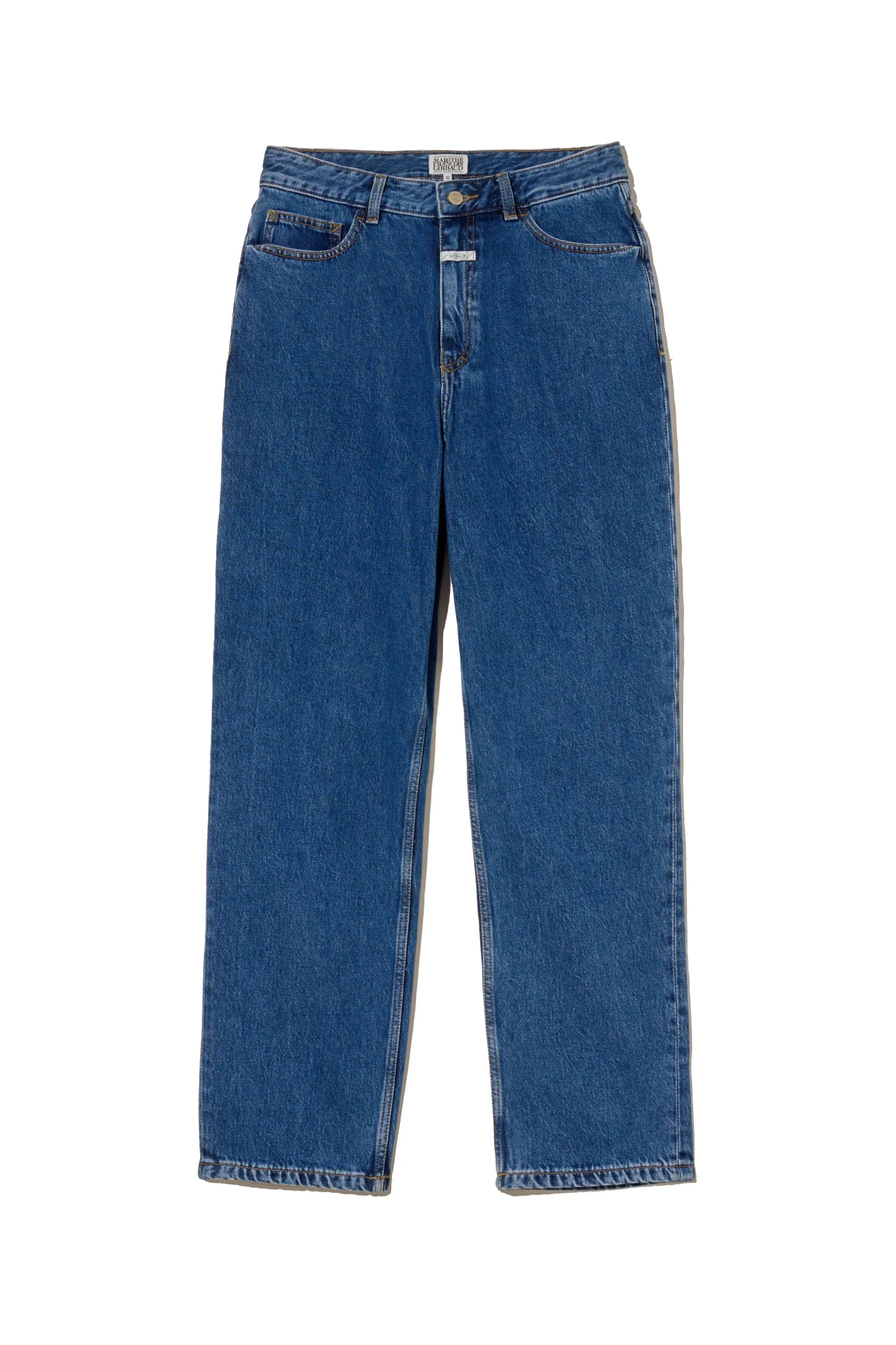 M Slim Straight Denim Pants Blue