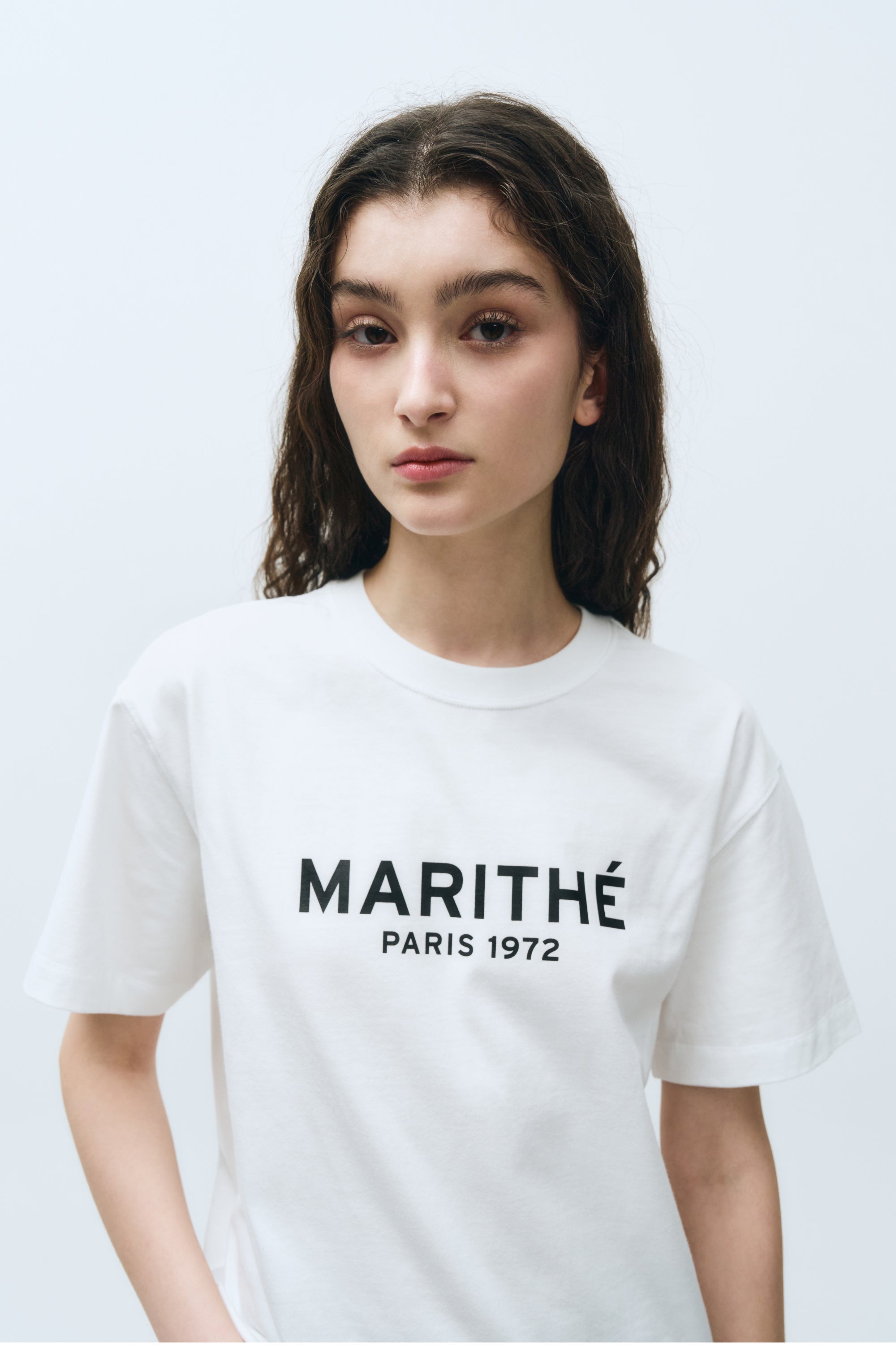 W Regular Logo Tee White