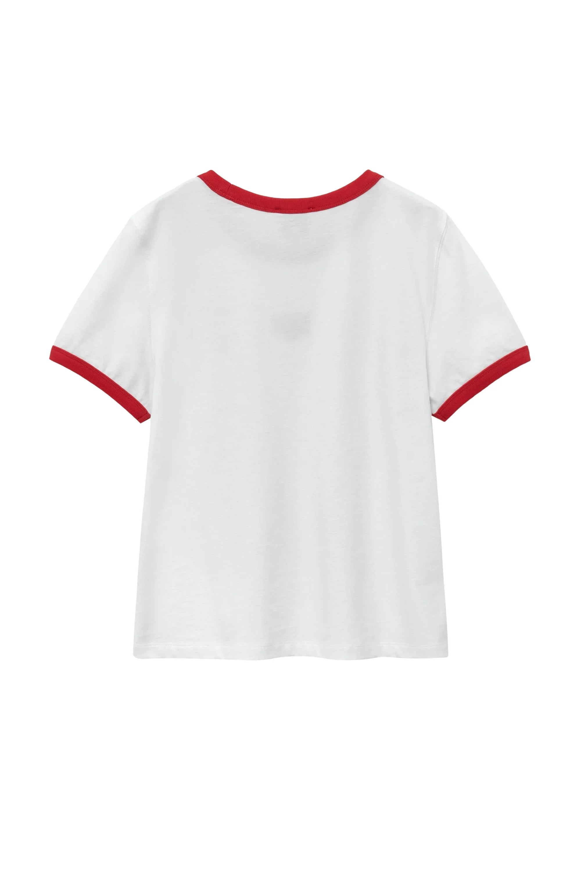 W Classic Logo Ringer Tee White / Red