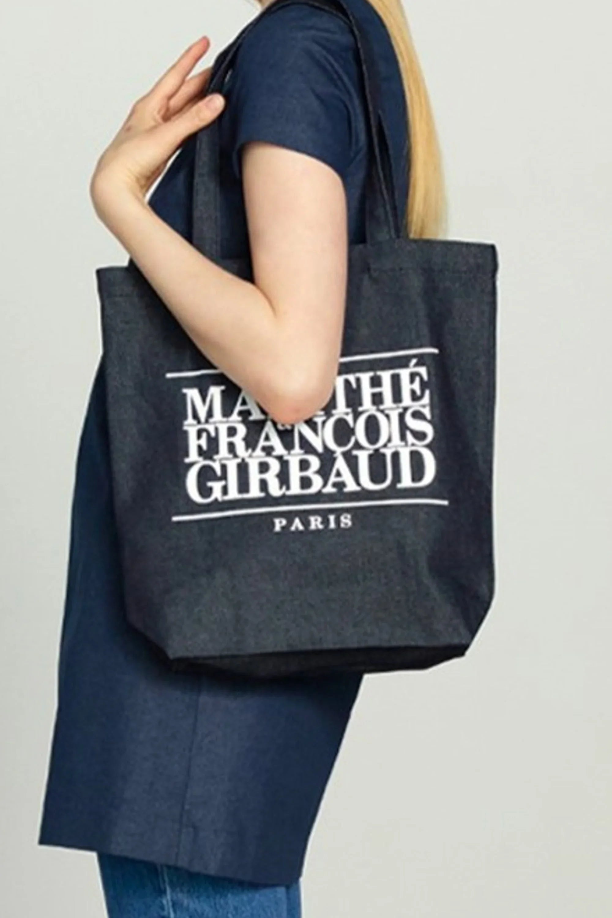 Classic Logo Denim Eco Bag Dark Blue