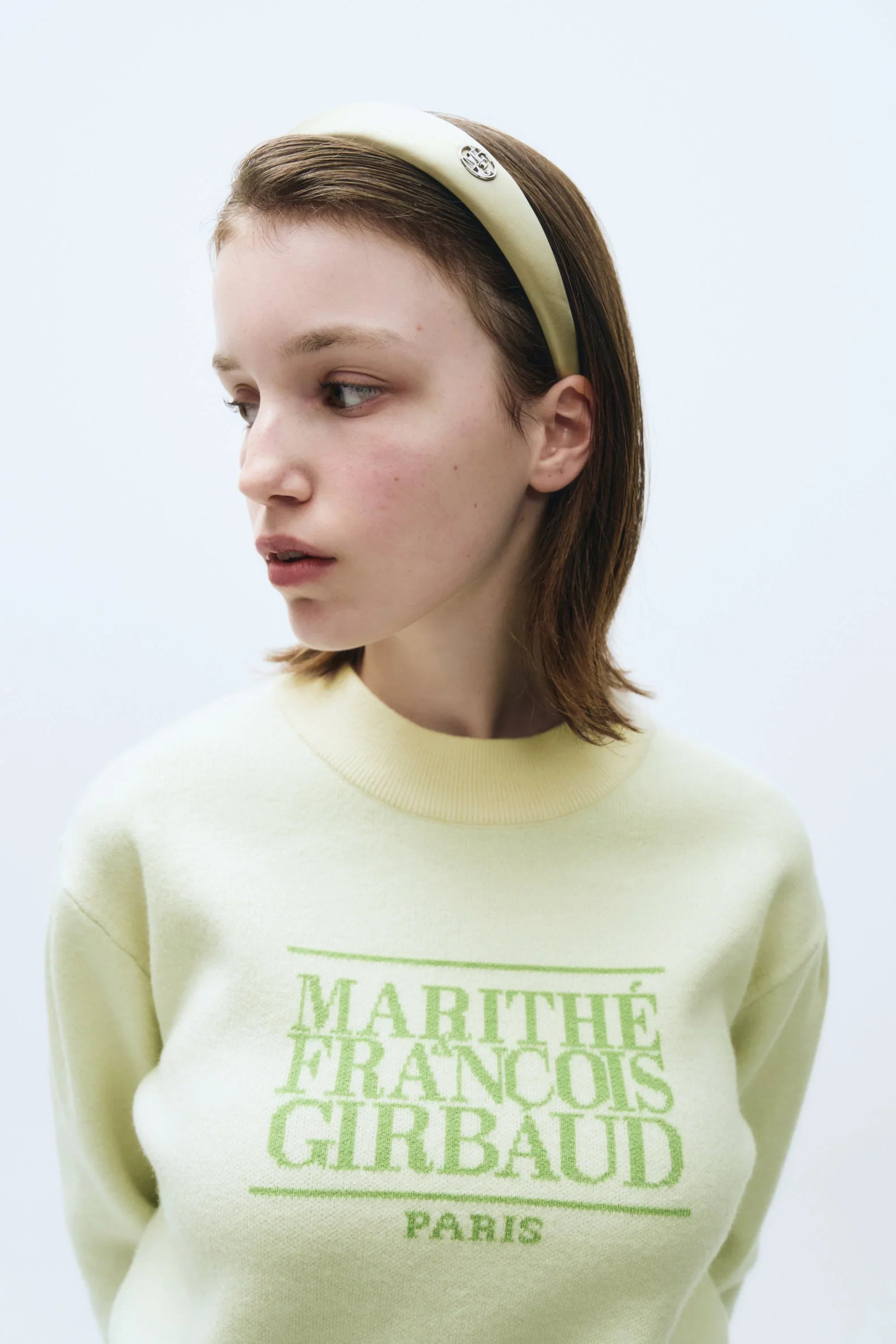 Circle Logo Satin Hair Band Light Mint