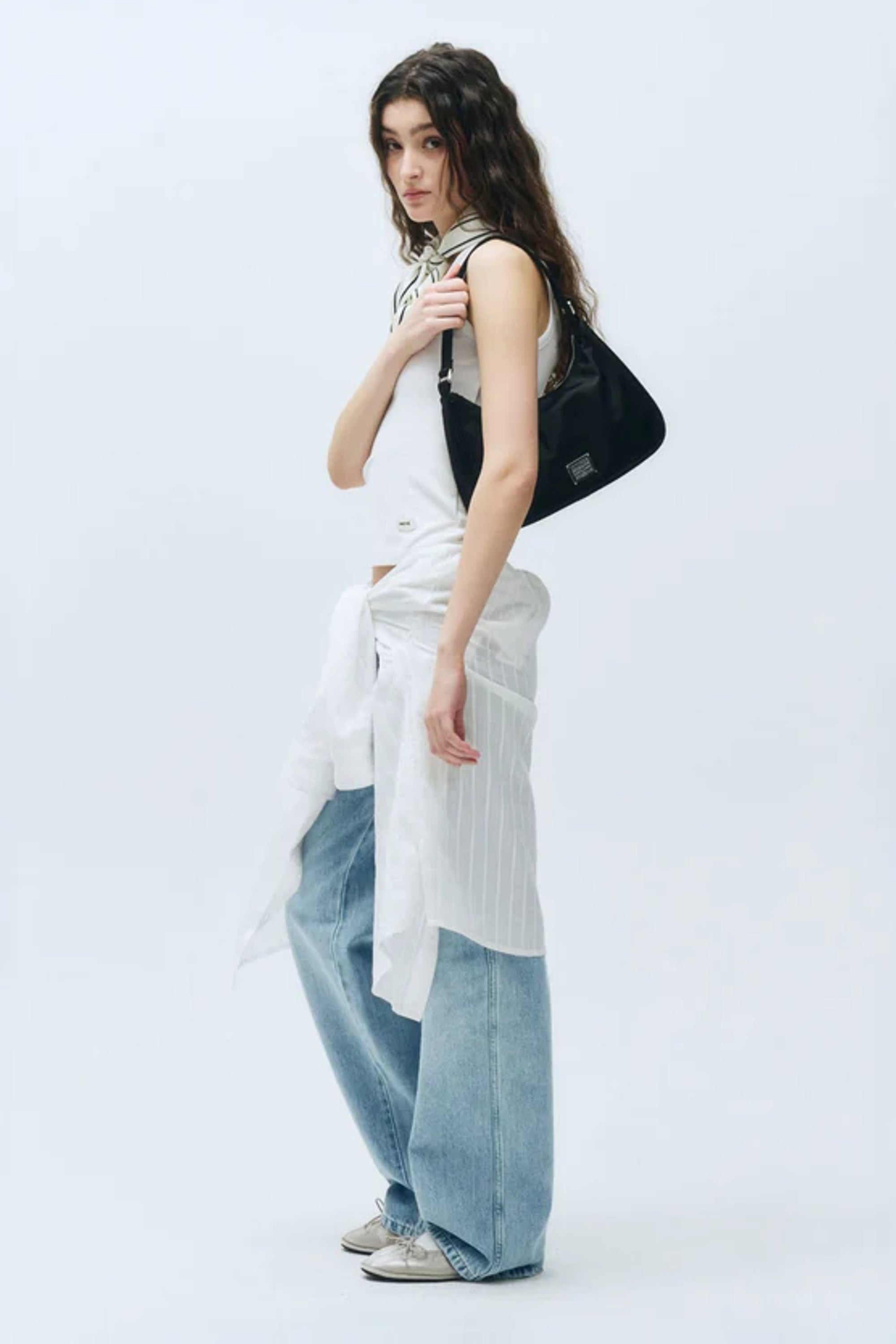 Classic Logo Hobo Bag Black