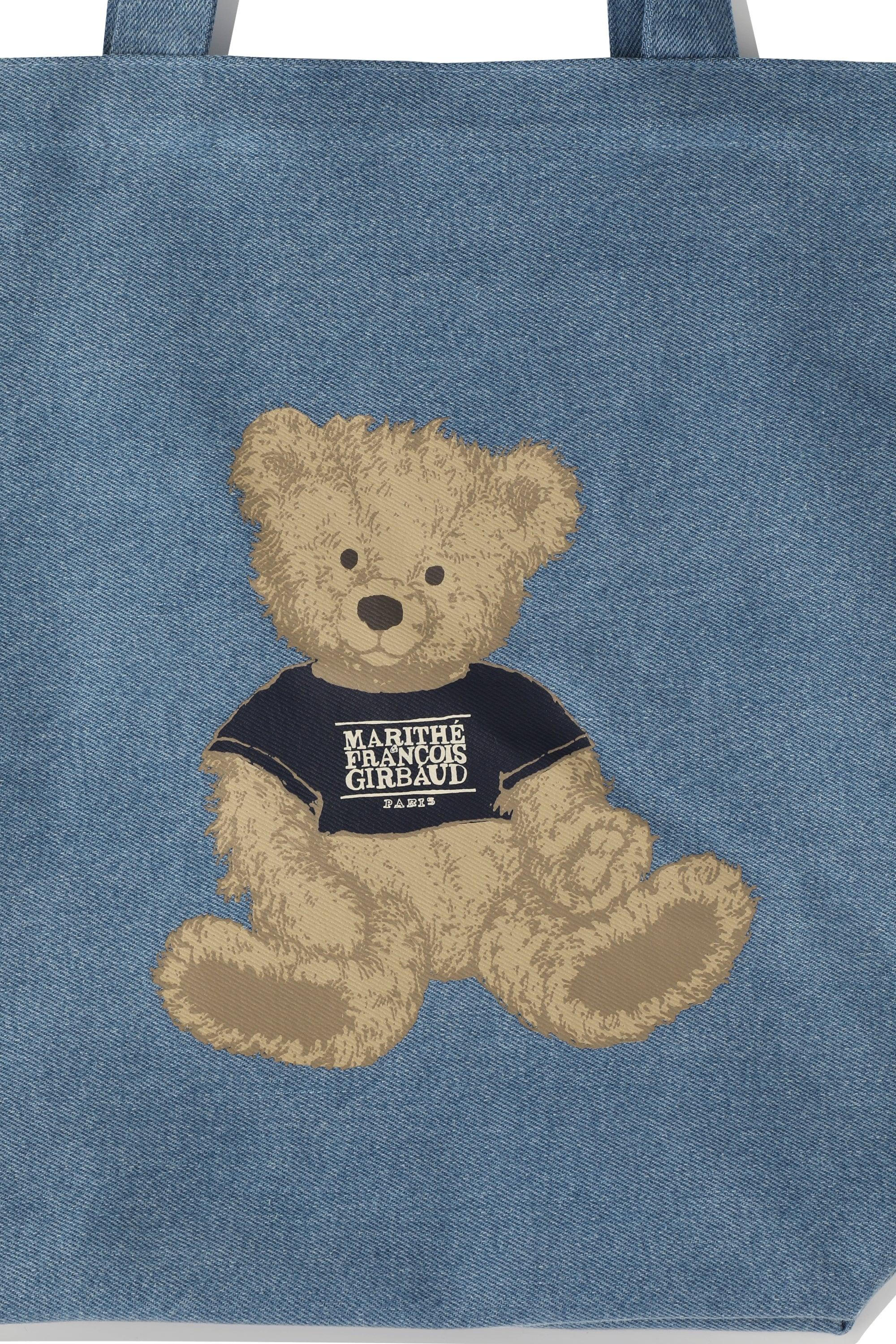 Doodle Bear Eco Bag Blue