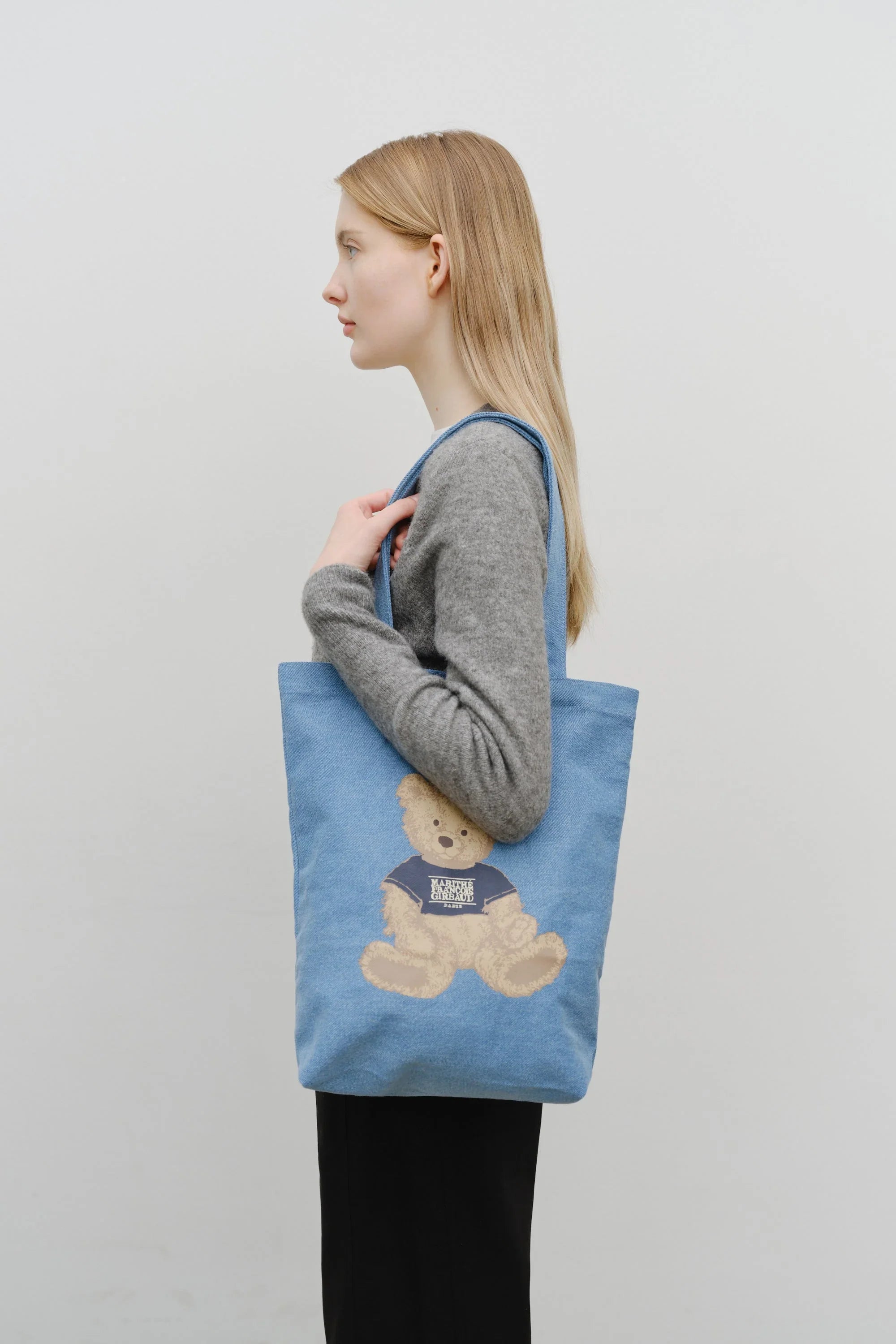 Doodle Bear Eco Bag Blue