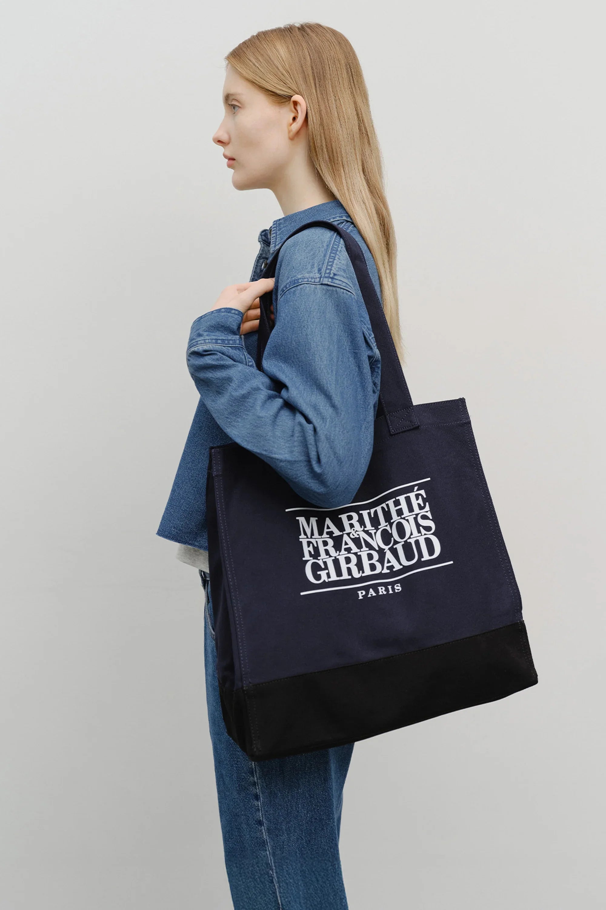 Classic Logo Big Shopper Bag Navy