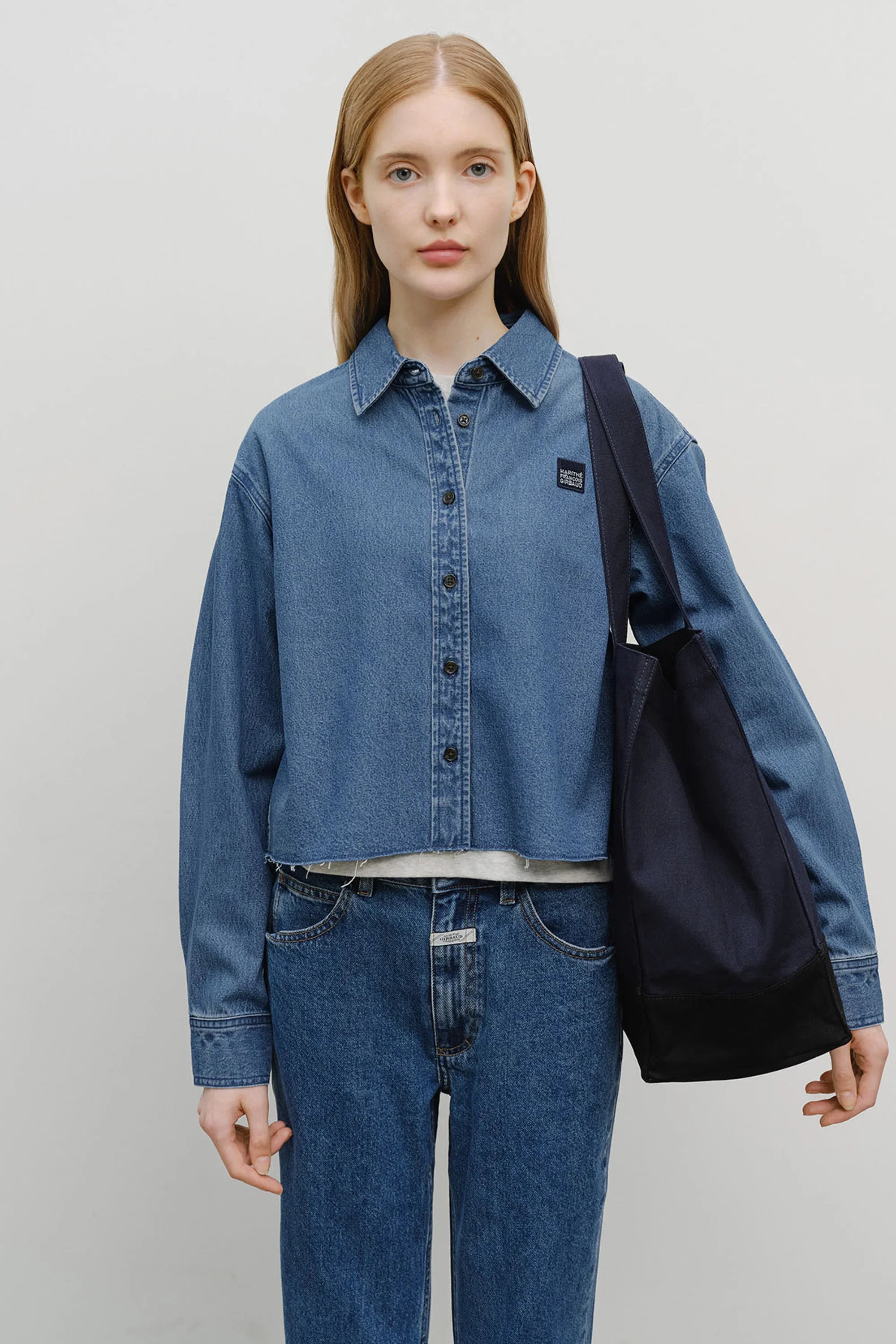 Classic Logo Big Shopper Bag Navy