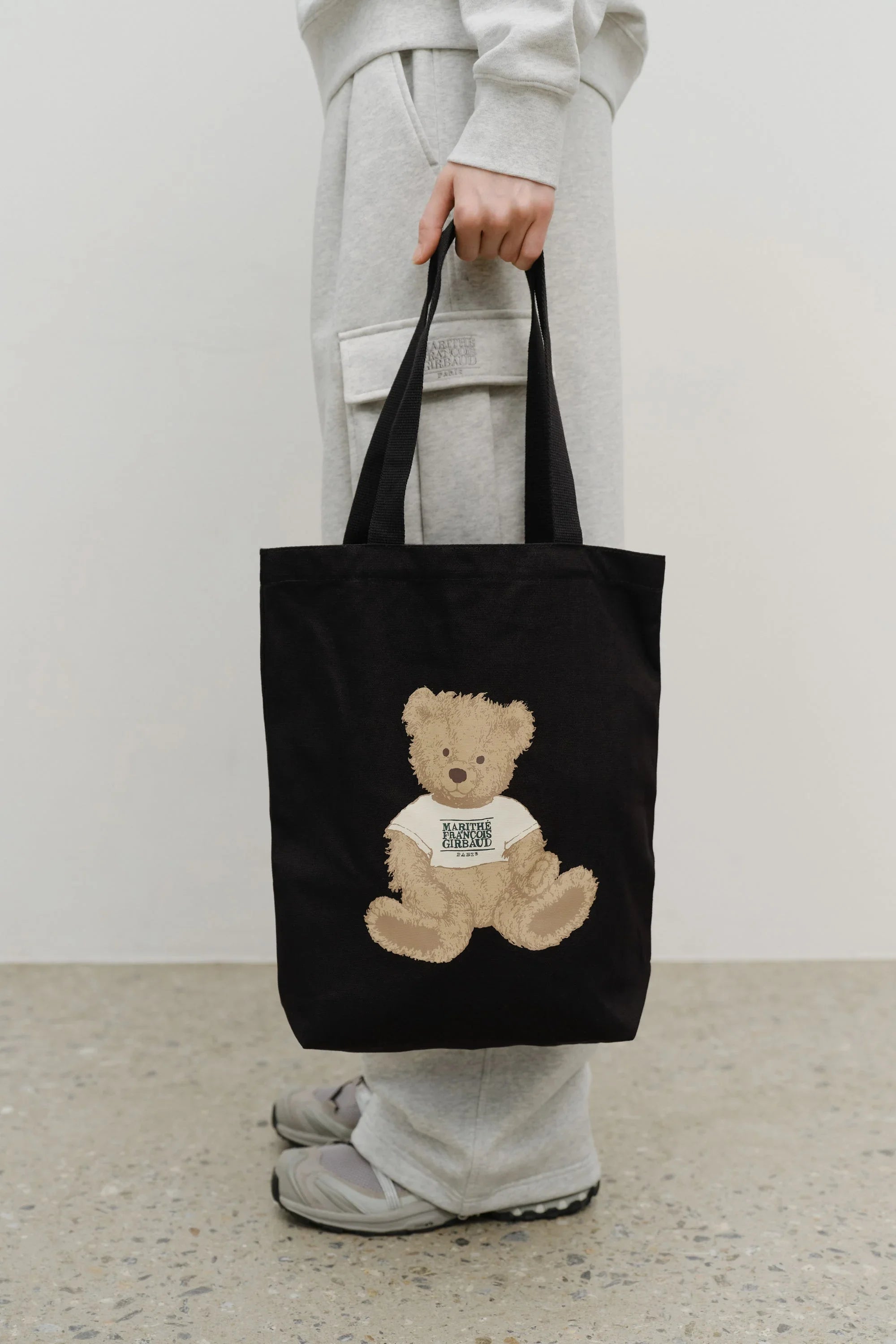 Doodle Bear Eco Bag Black