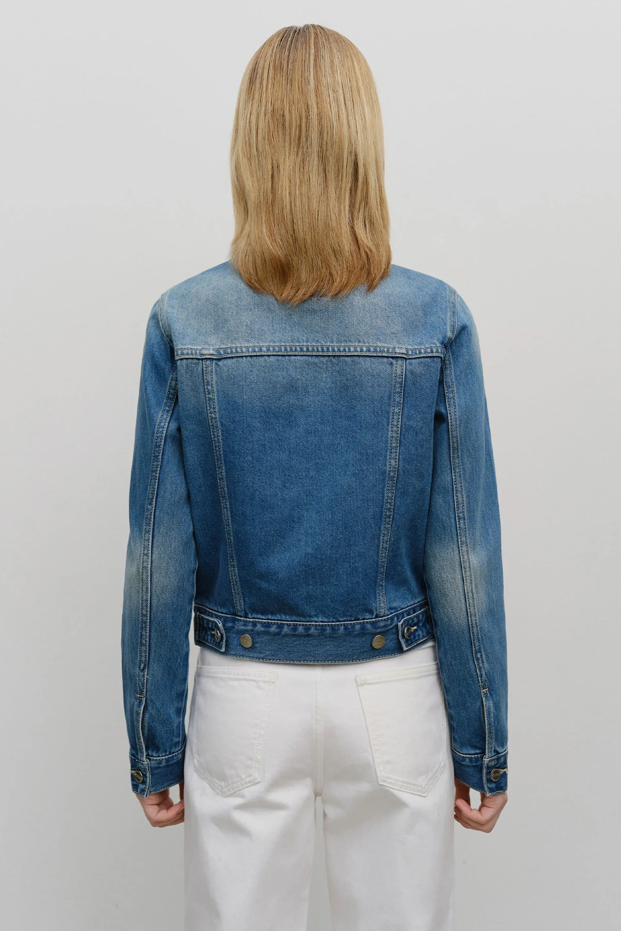 W Denim Trucker Jacket Blue