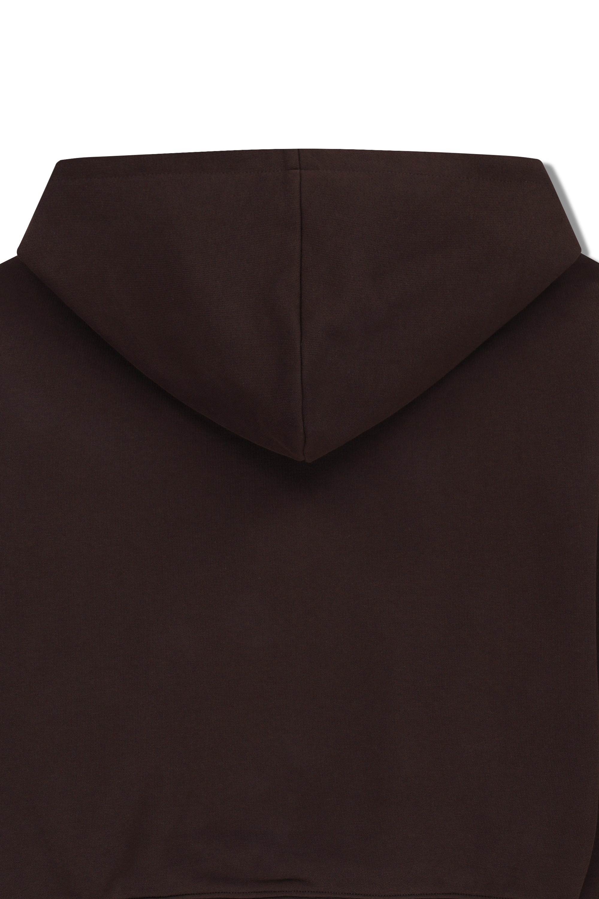 W Small Classic Logo Crop Hoodie Brown