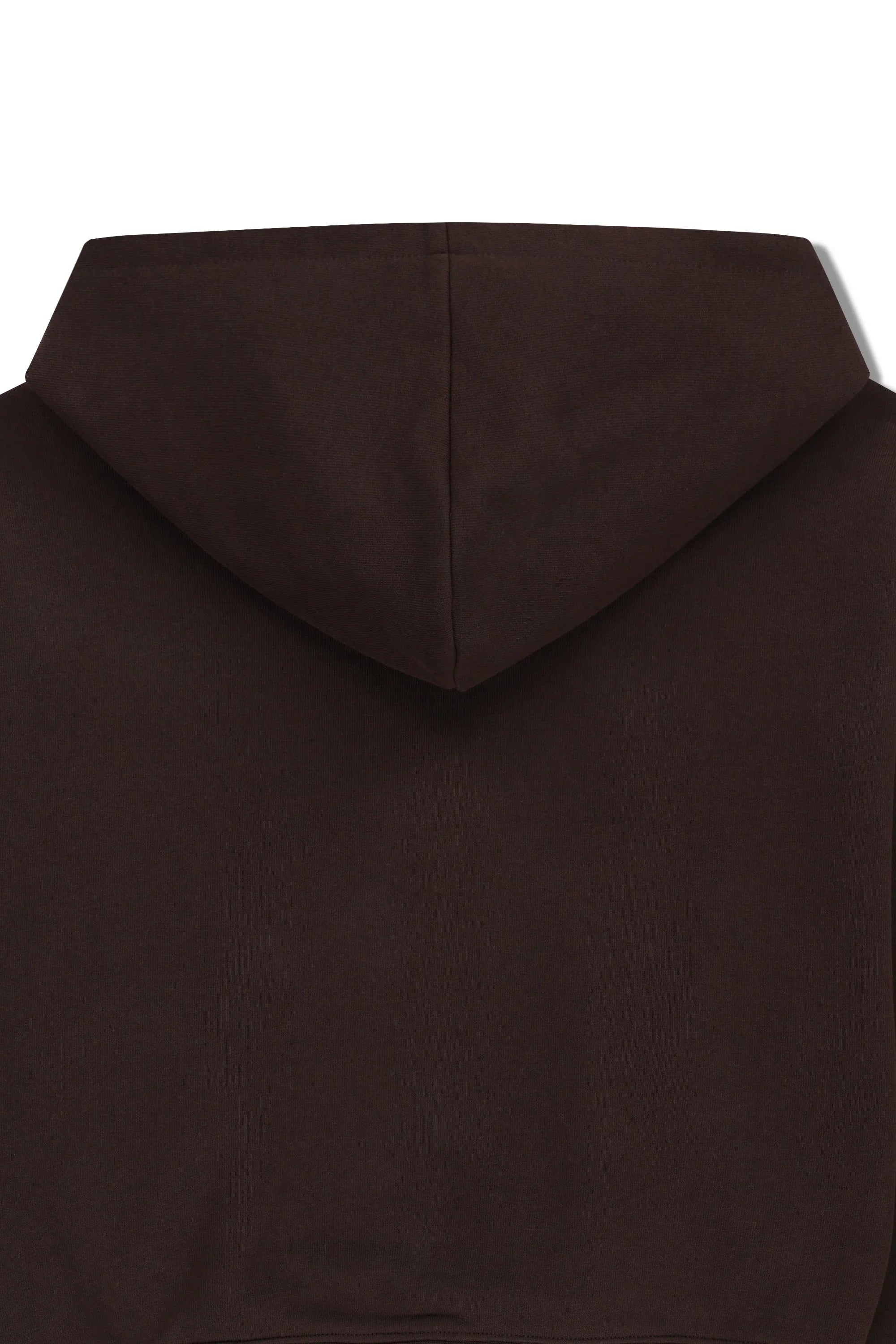 W Small Classic Logo Crop Hoodie Brown