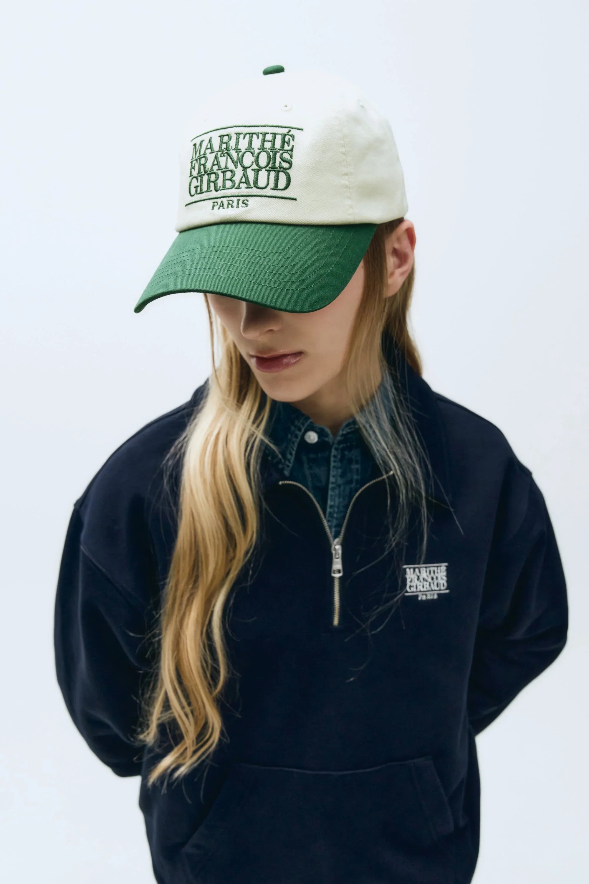 Classic Logo 6P Colorblock Cap Green