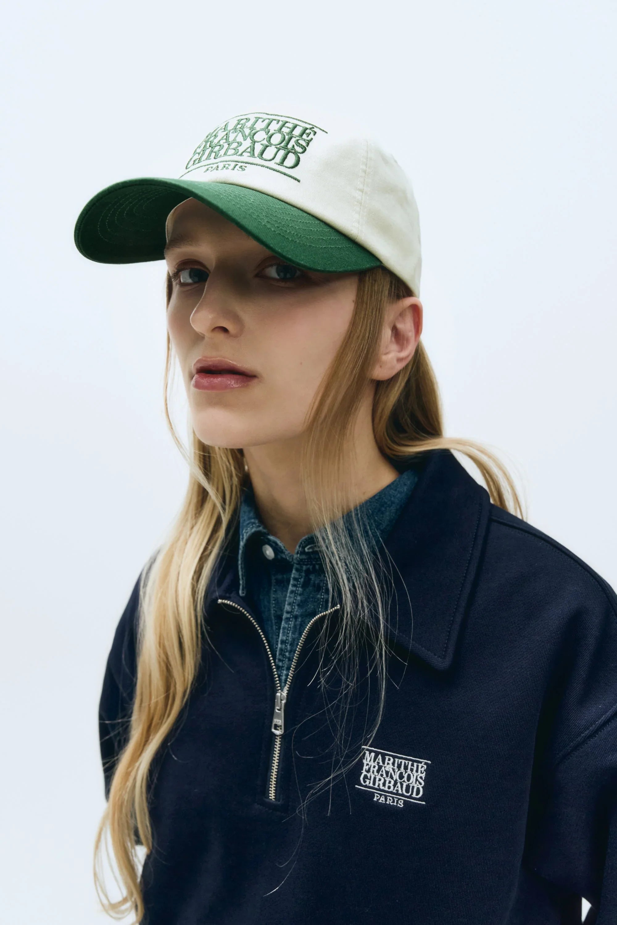 Classic Logo 6P Colorblock Cap Green