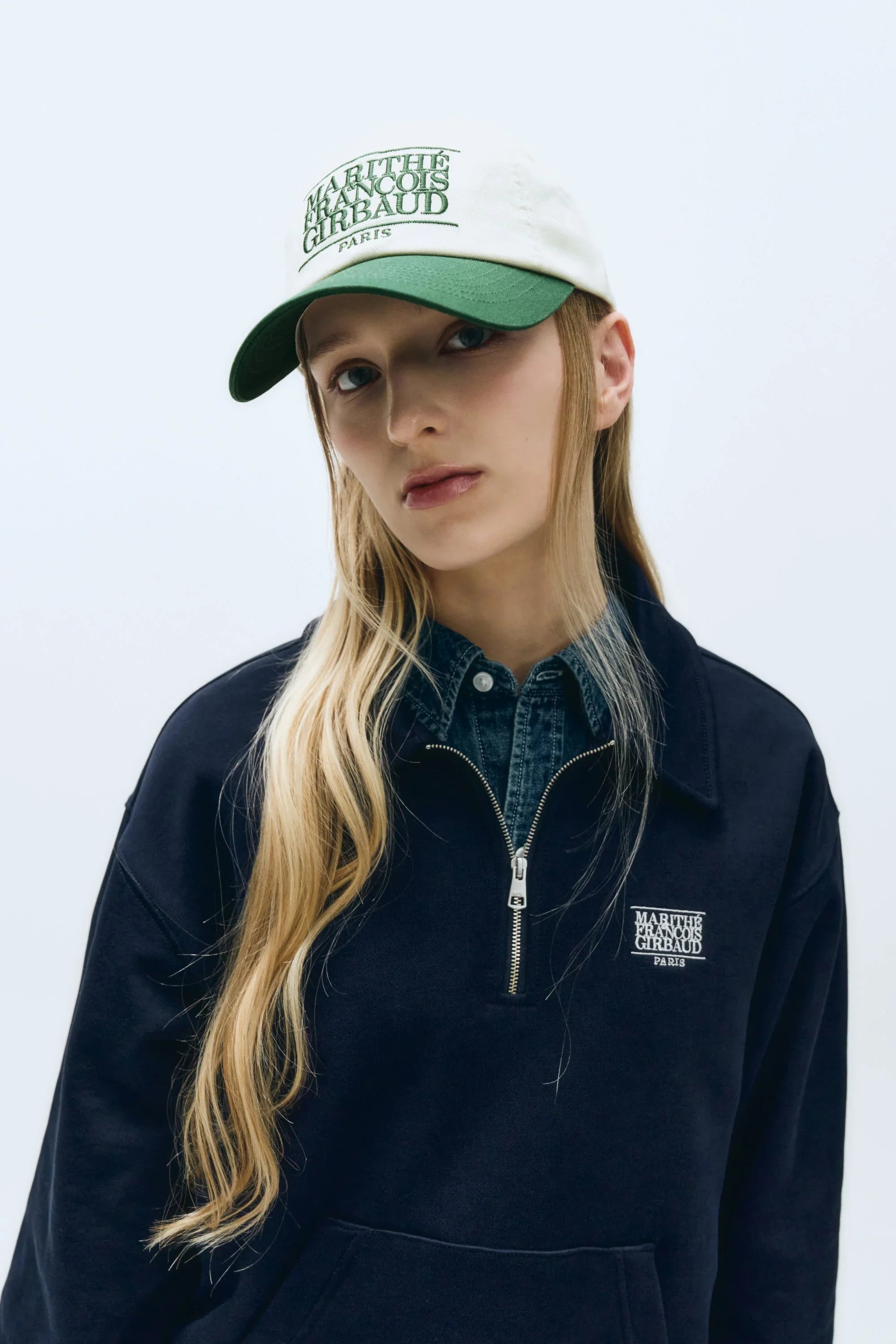 Classic Logo 6P Colorblock Cap Green