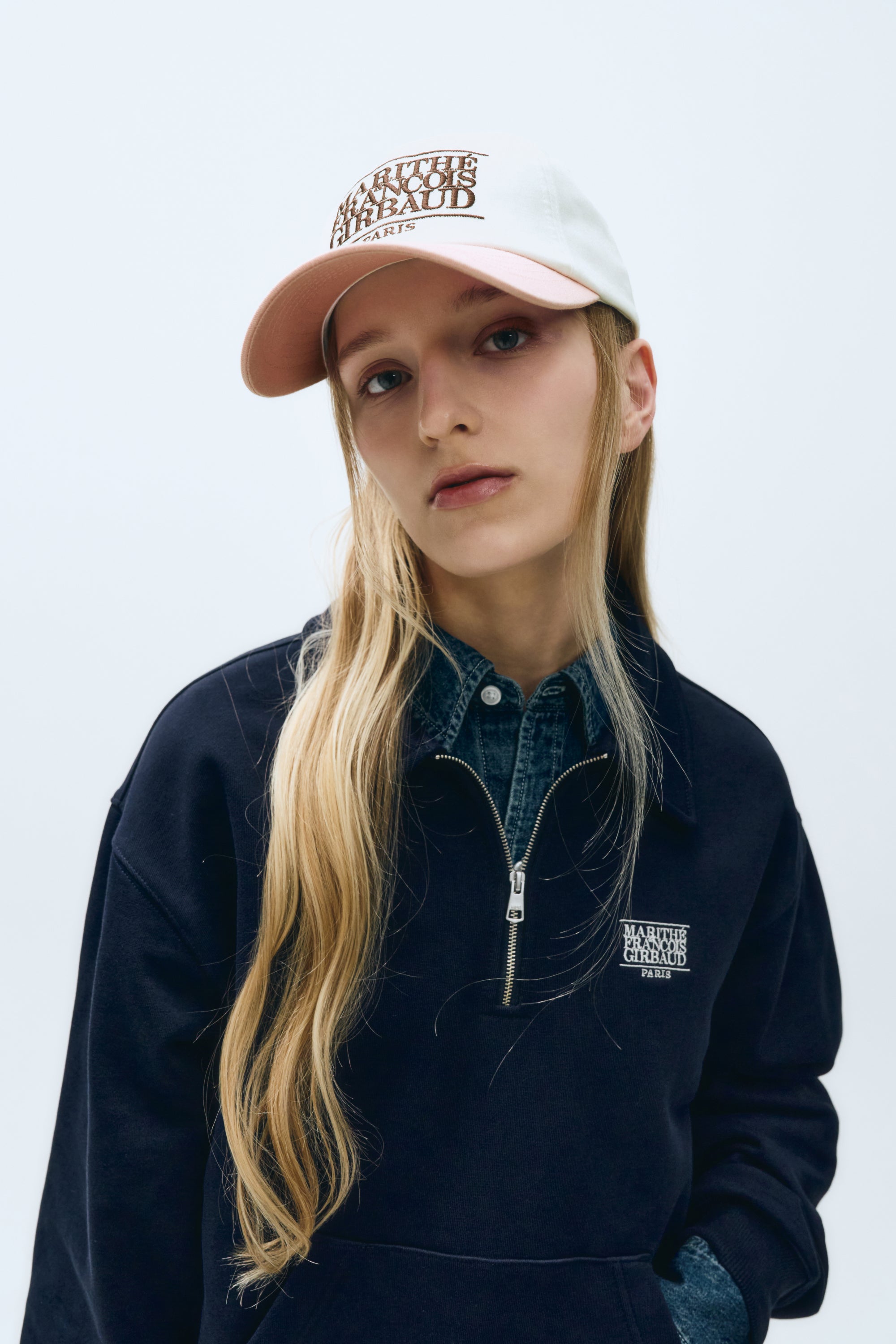 Classic Logo 6P Colorblock Cap Pink