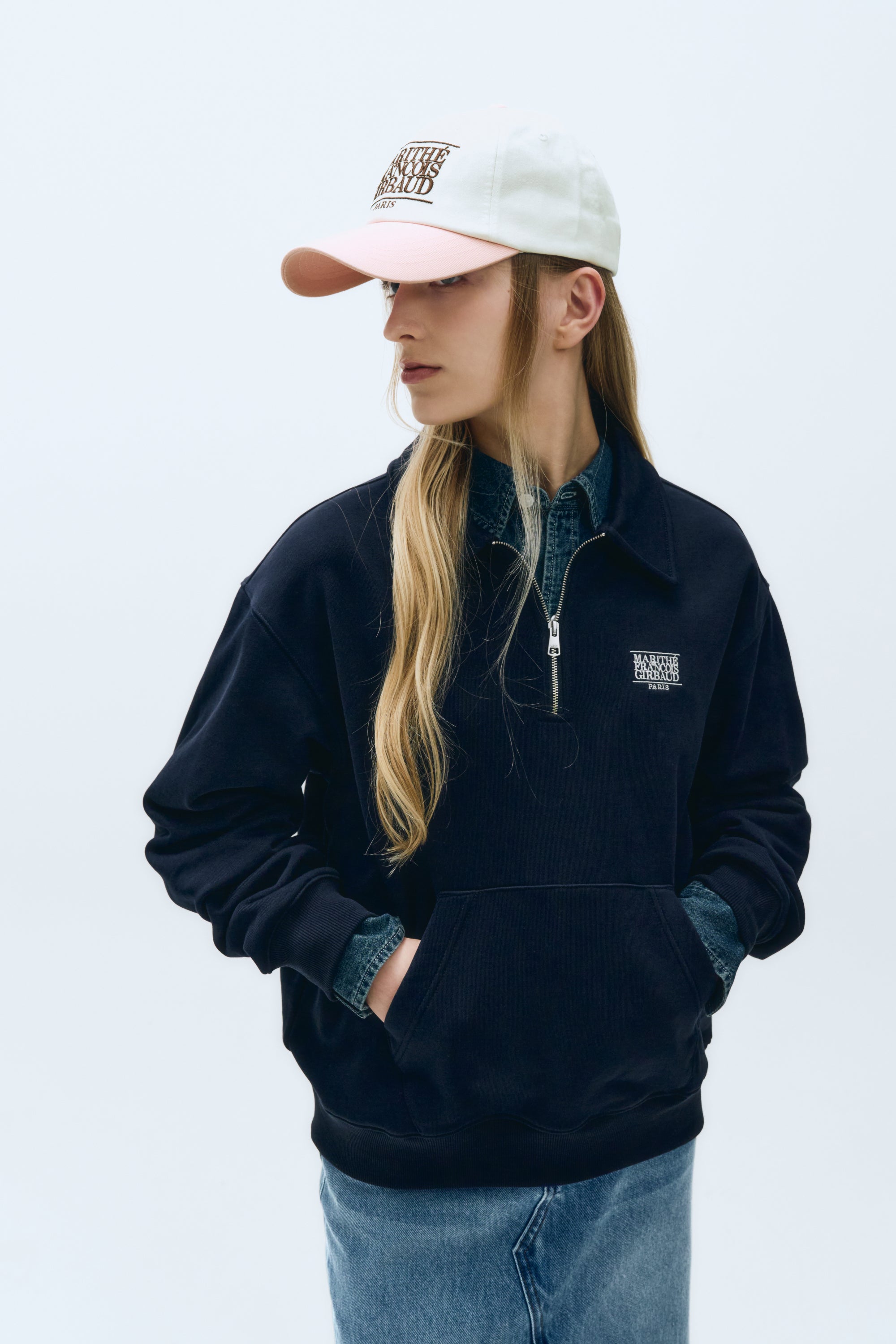 Classic Logo 6P Colorblock Cap Pink