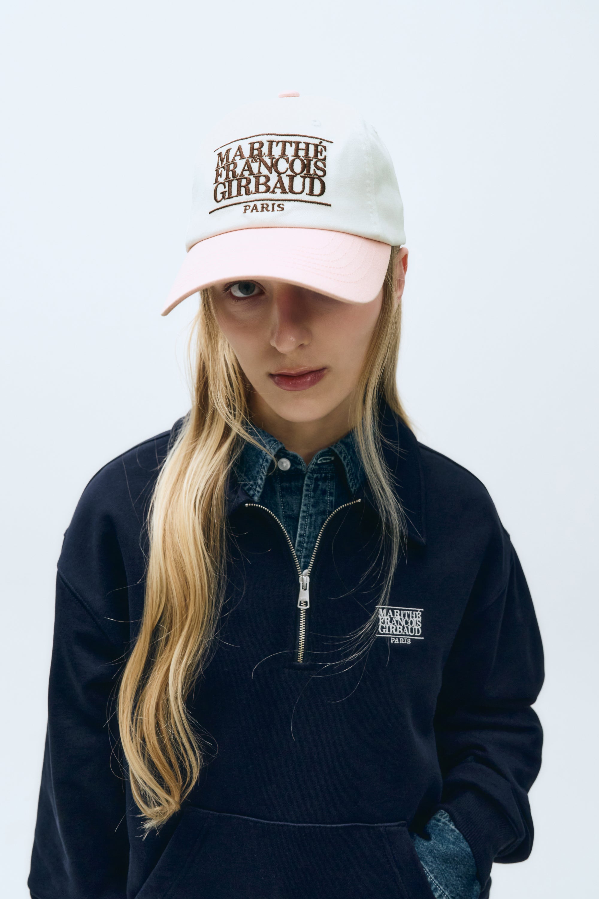 Classic Logo 6P Colorblock Cap Pink