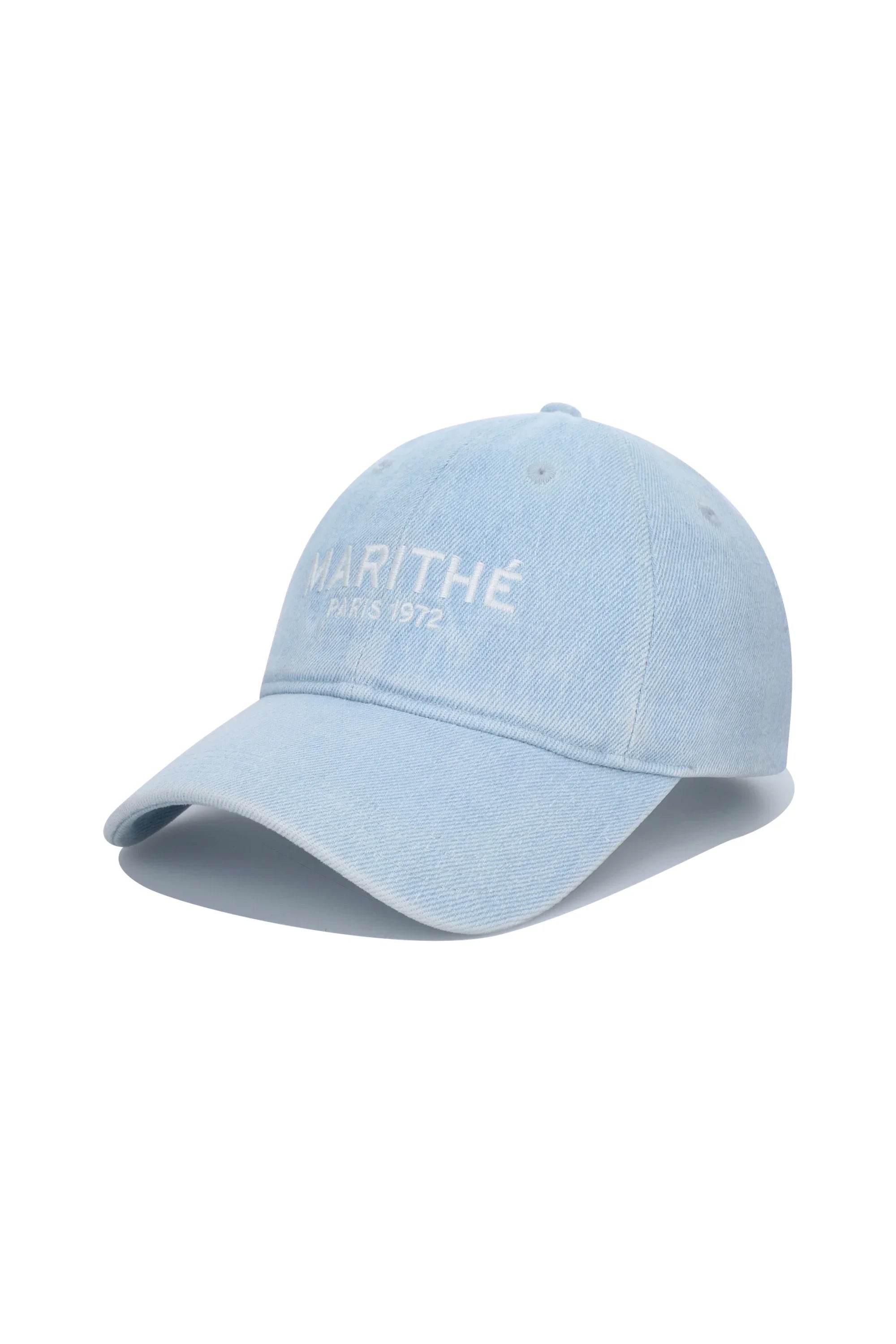 Denim Washing Regular Logo Ball Cap Light Blue
