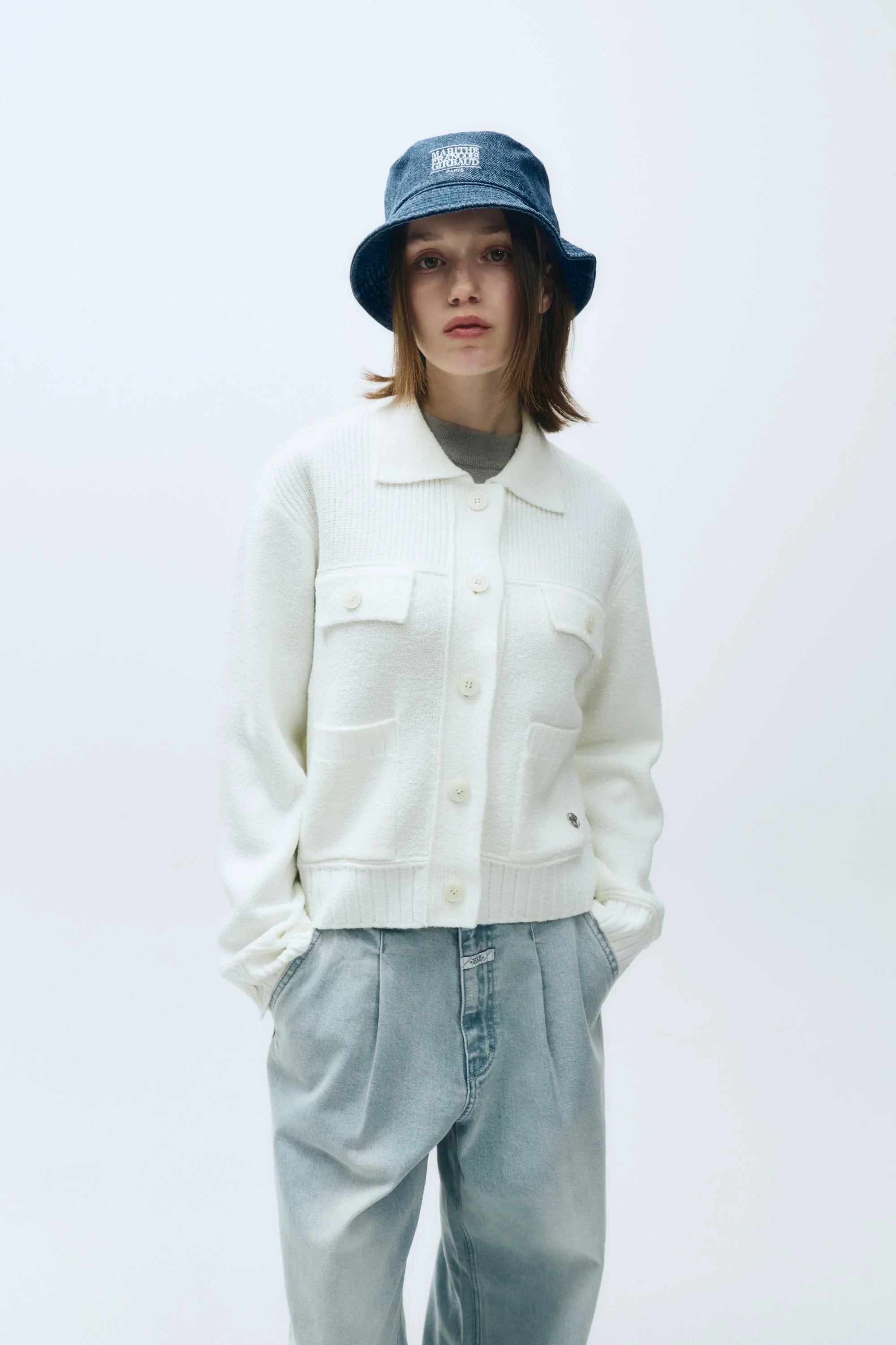 Classic Logo Bucket Hat Blue