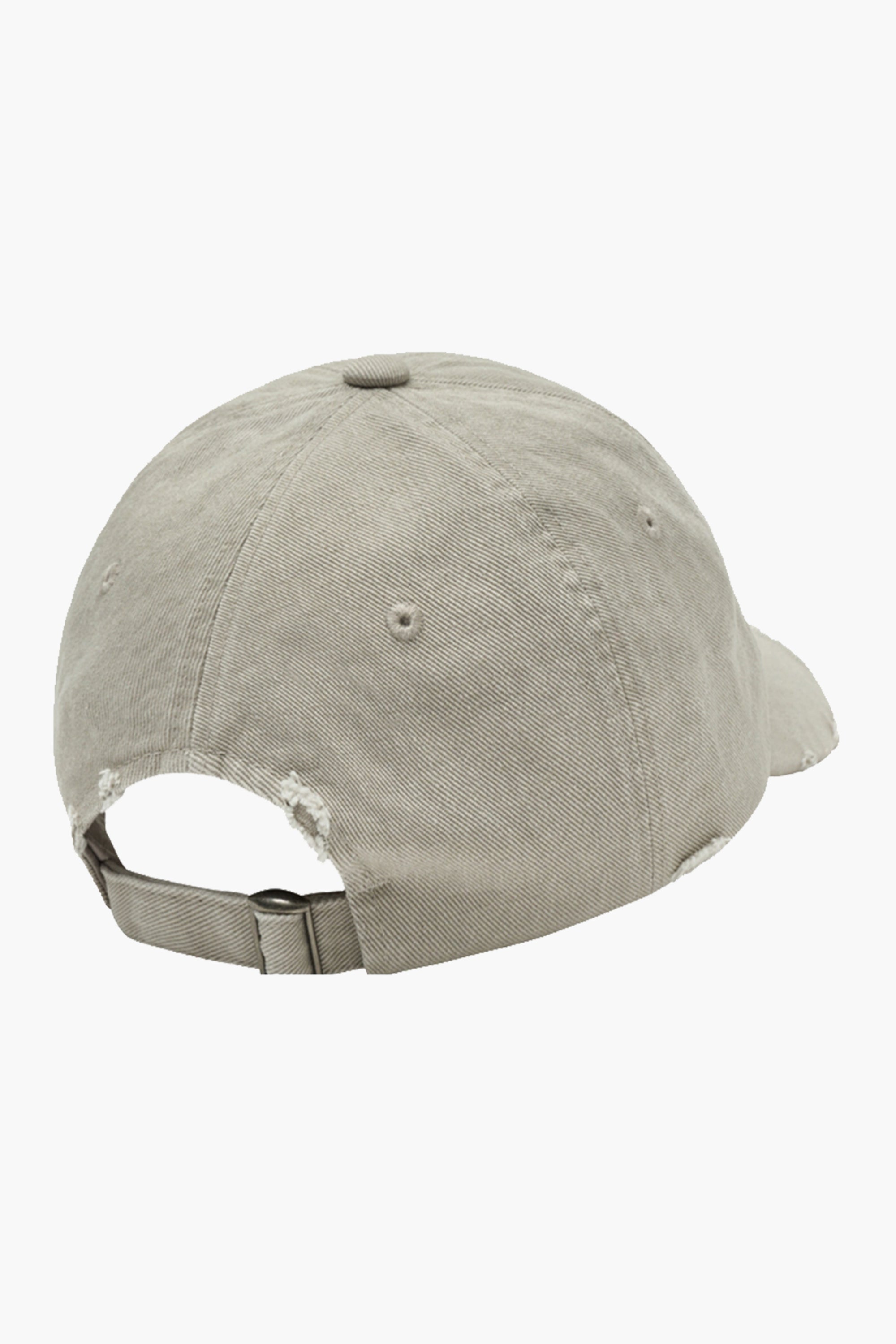 Classic Logo Damaged Overfit Cap Light Gray