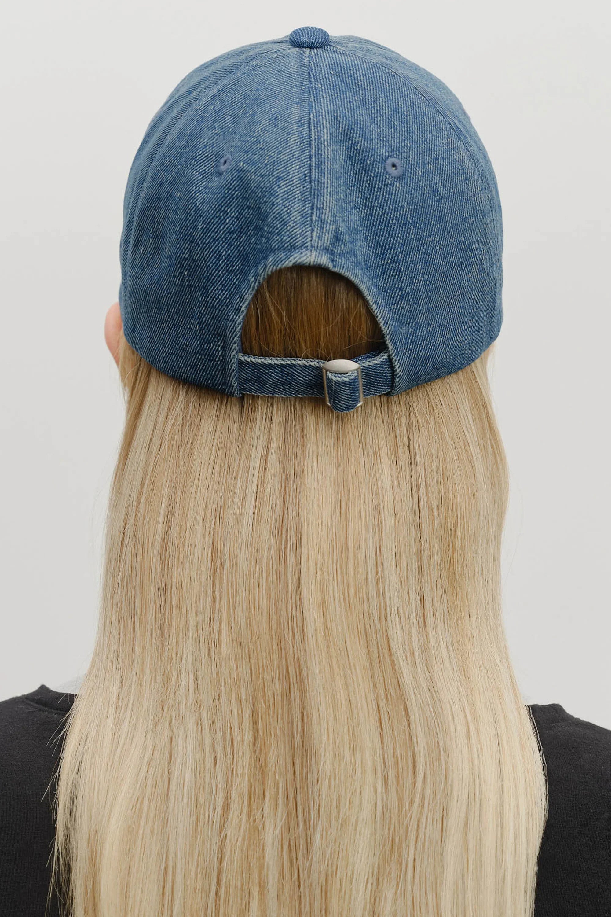 Denim Washing Classic Logo Covered Cap Blue