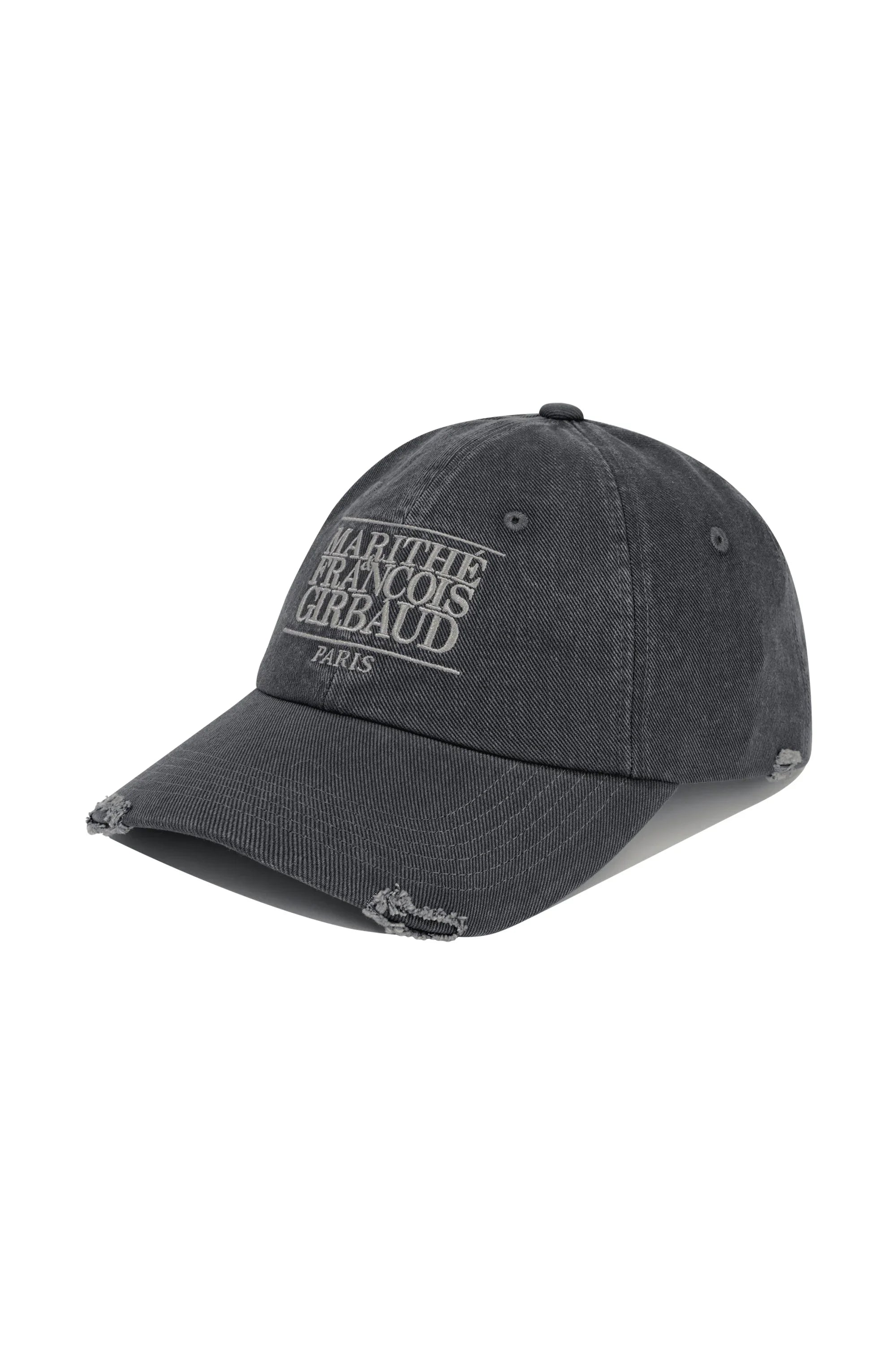 Classic Logo Damaged Covered Cap Charcoal