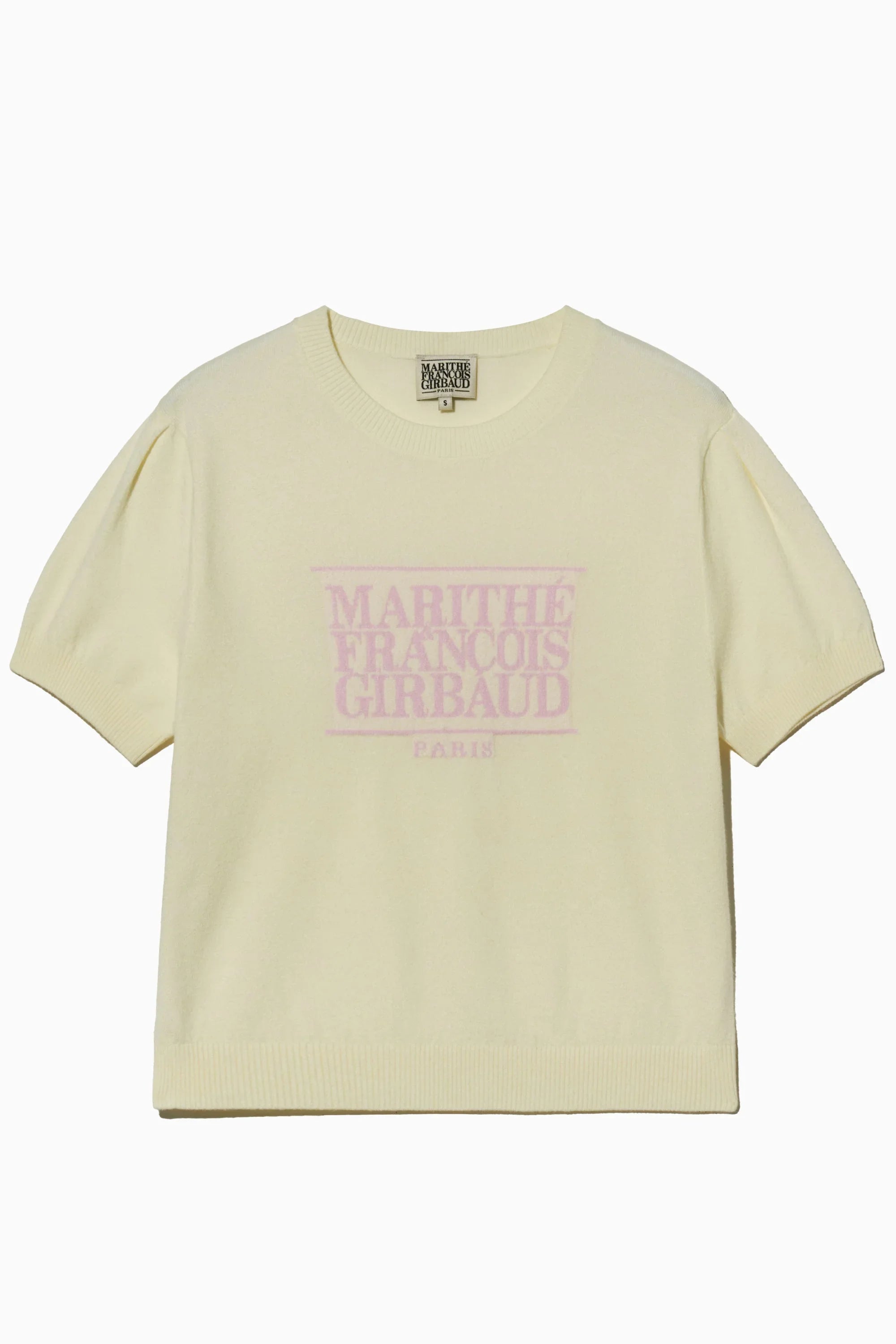 W Classic Logo Half Knit Ivory