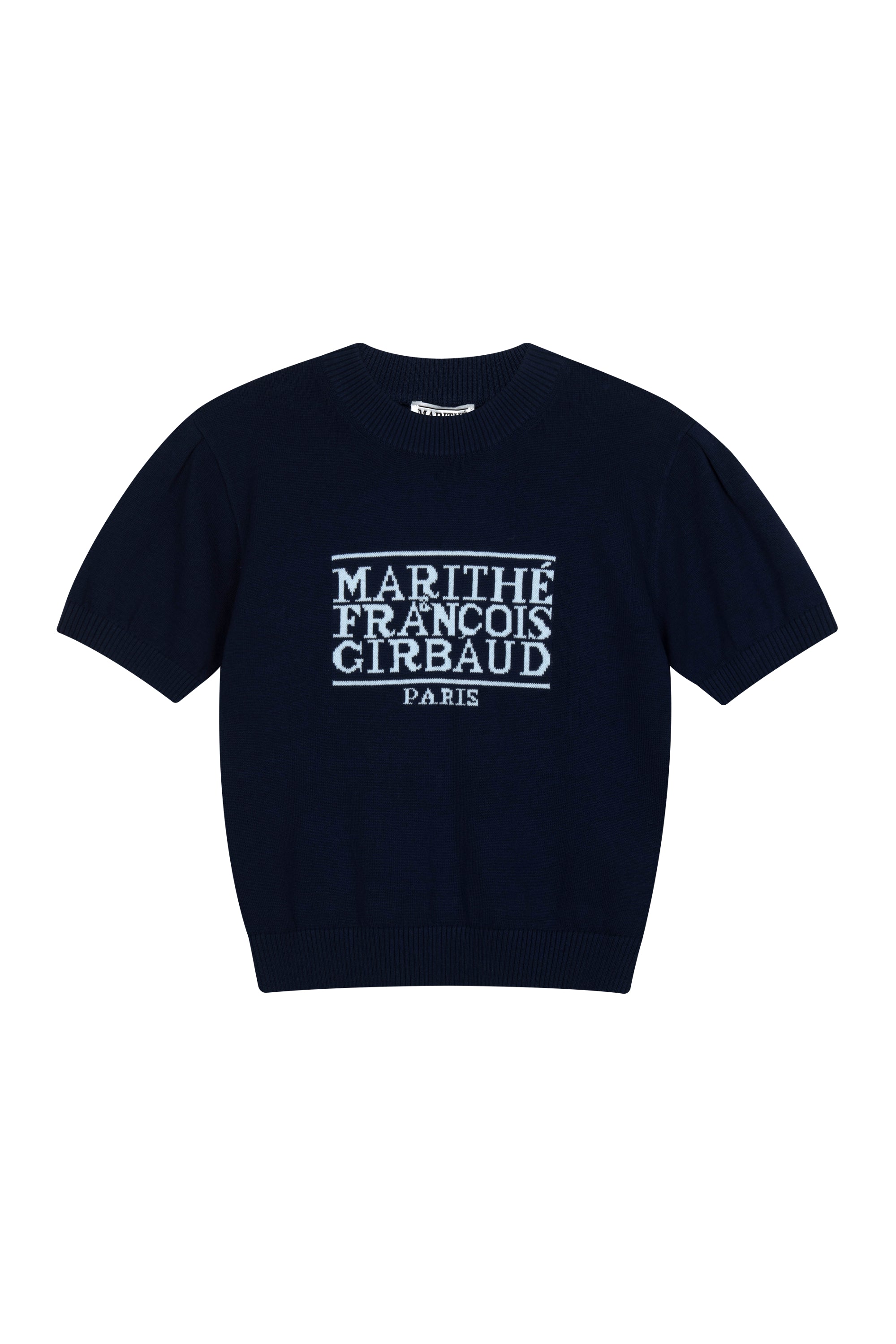 W Classic Logo Half Knit Navy