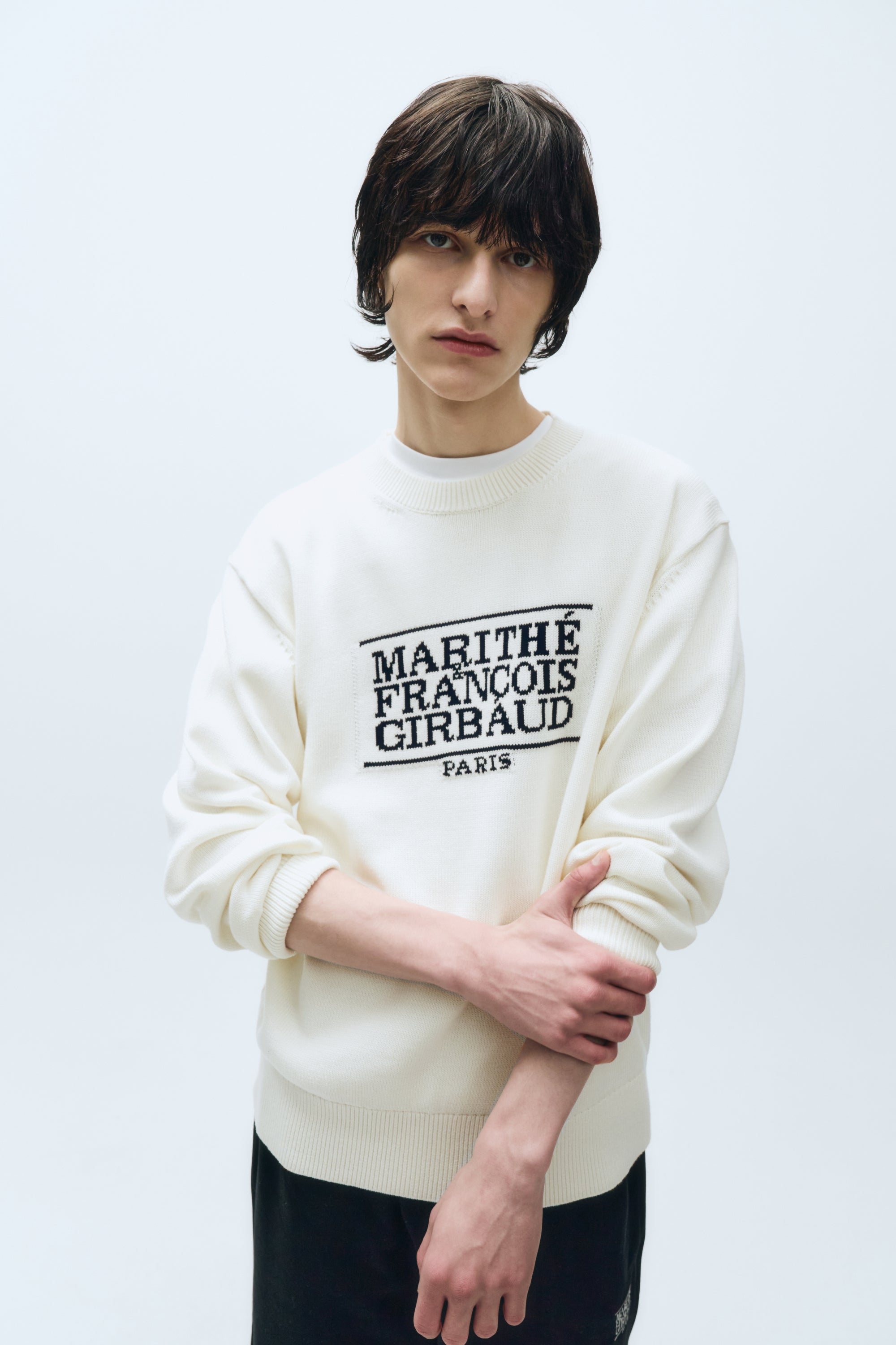 Classic Logo Knit Pullover Ivory