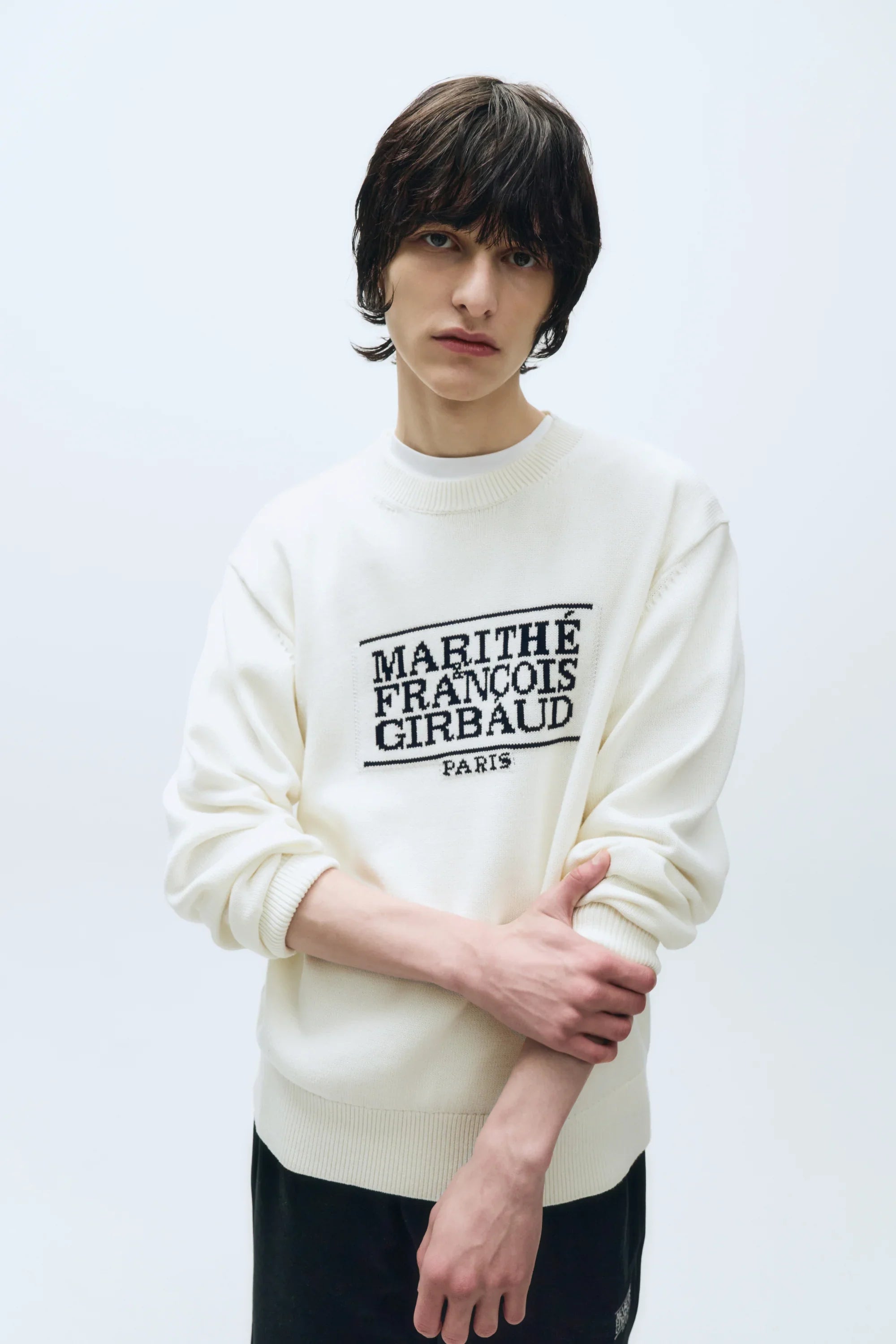 Classic Logo Knit Pullover Ivory
