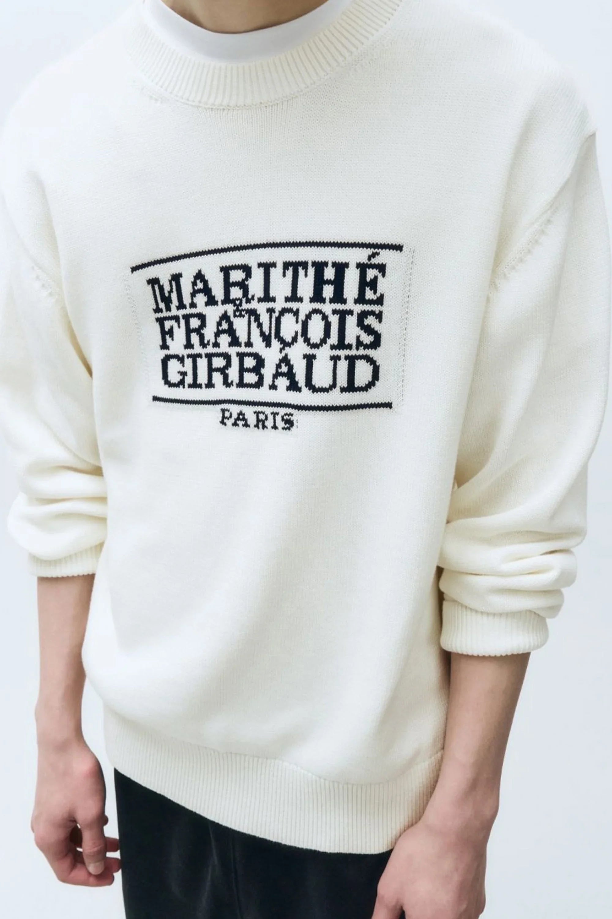 Classic Logo Knit Pullover Ivory