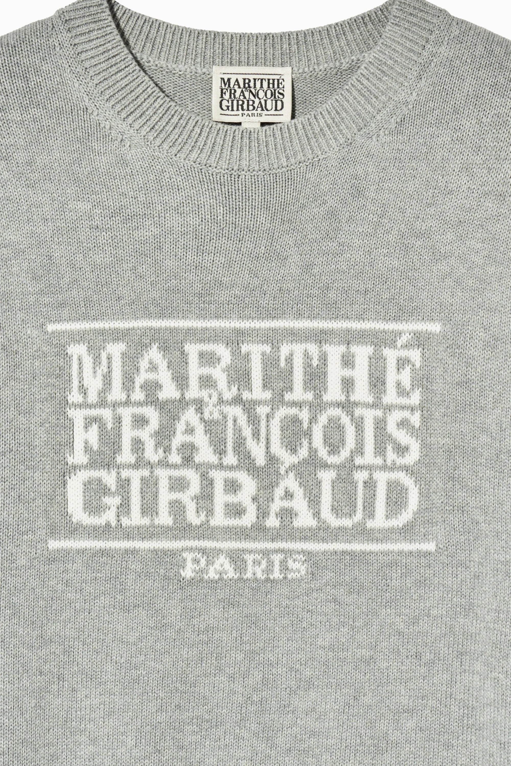 Classic Logo Knit Pullover Melange Gray