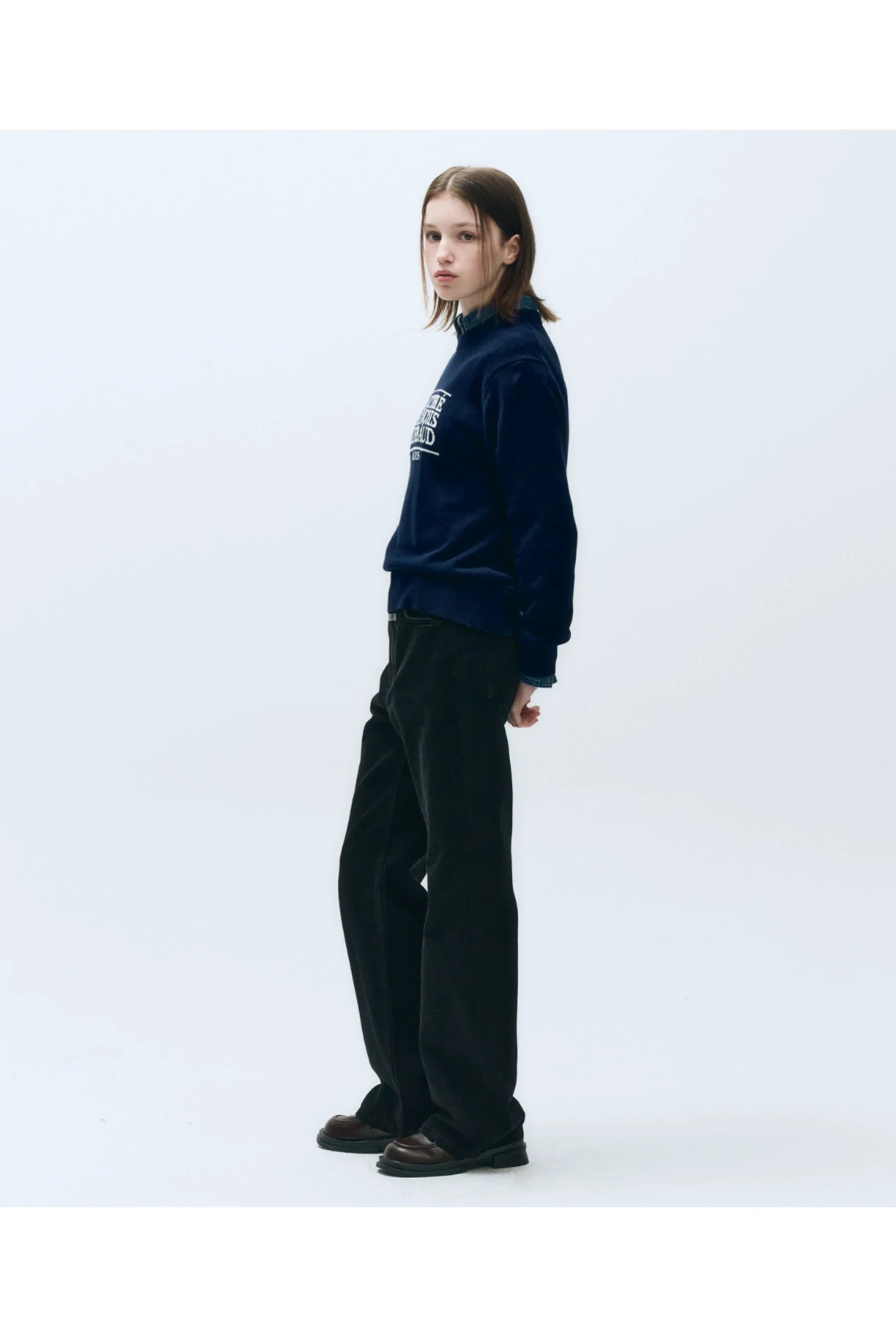 Classic Logo Knit Pullover Navy